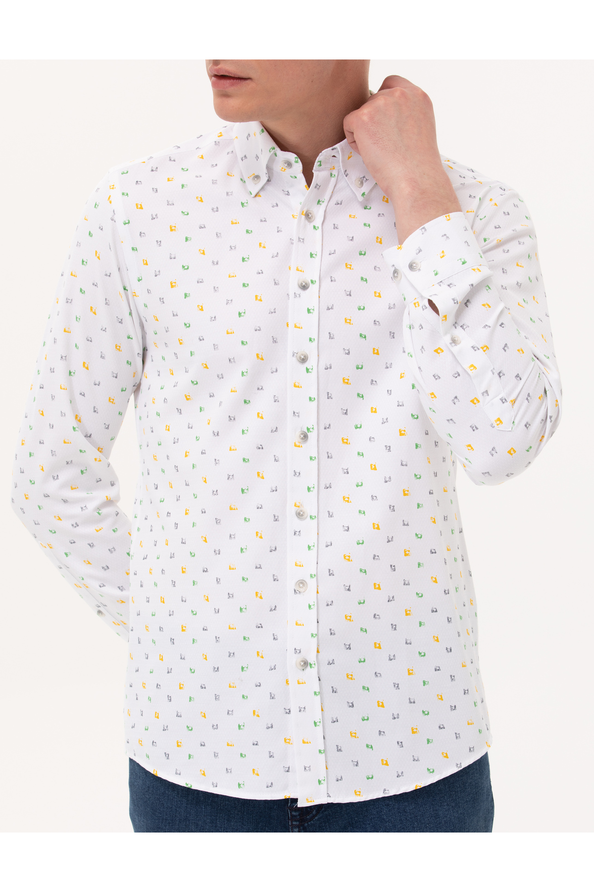 پیراهن مردانه پیر کاردین | 50265077-vr092 Pierre Cardin - Image 6