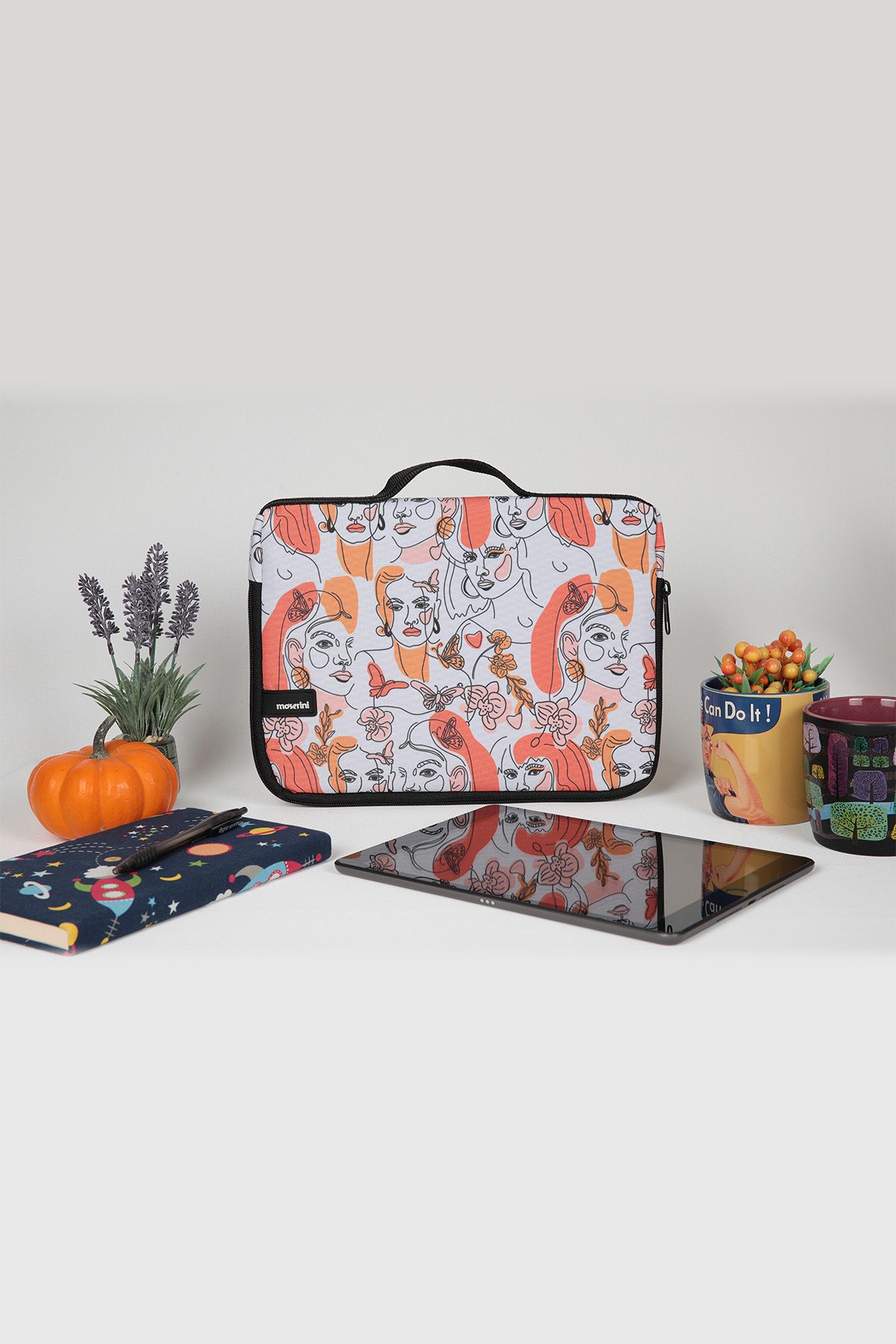 Moserini-Samsung Galaxy Tab A9+ 11''/A9 8.7'' Smart Slim Tablet - Patterned Bag Sirius 6