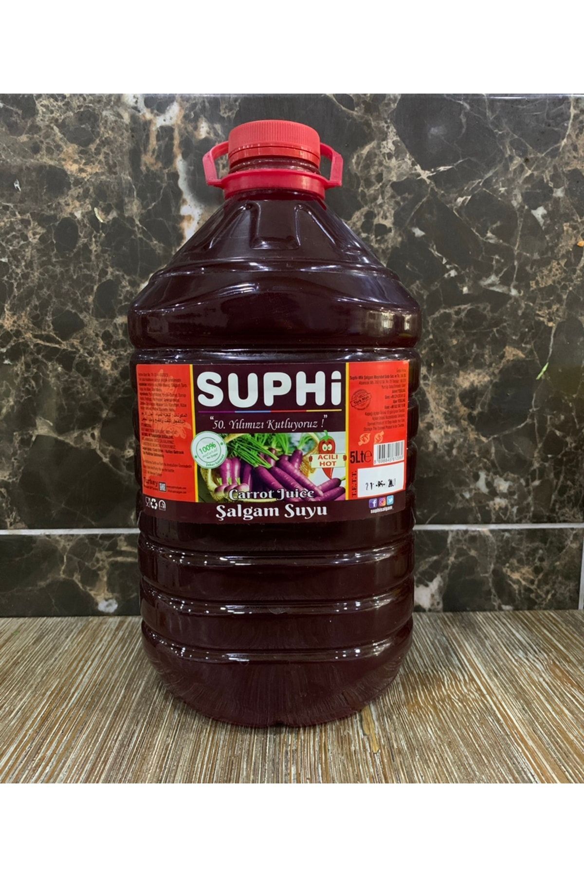 SUPHİ ŞALGAM 5 Lt Şalgam Suyu 4 Adet