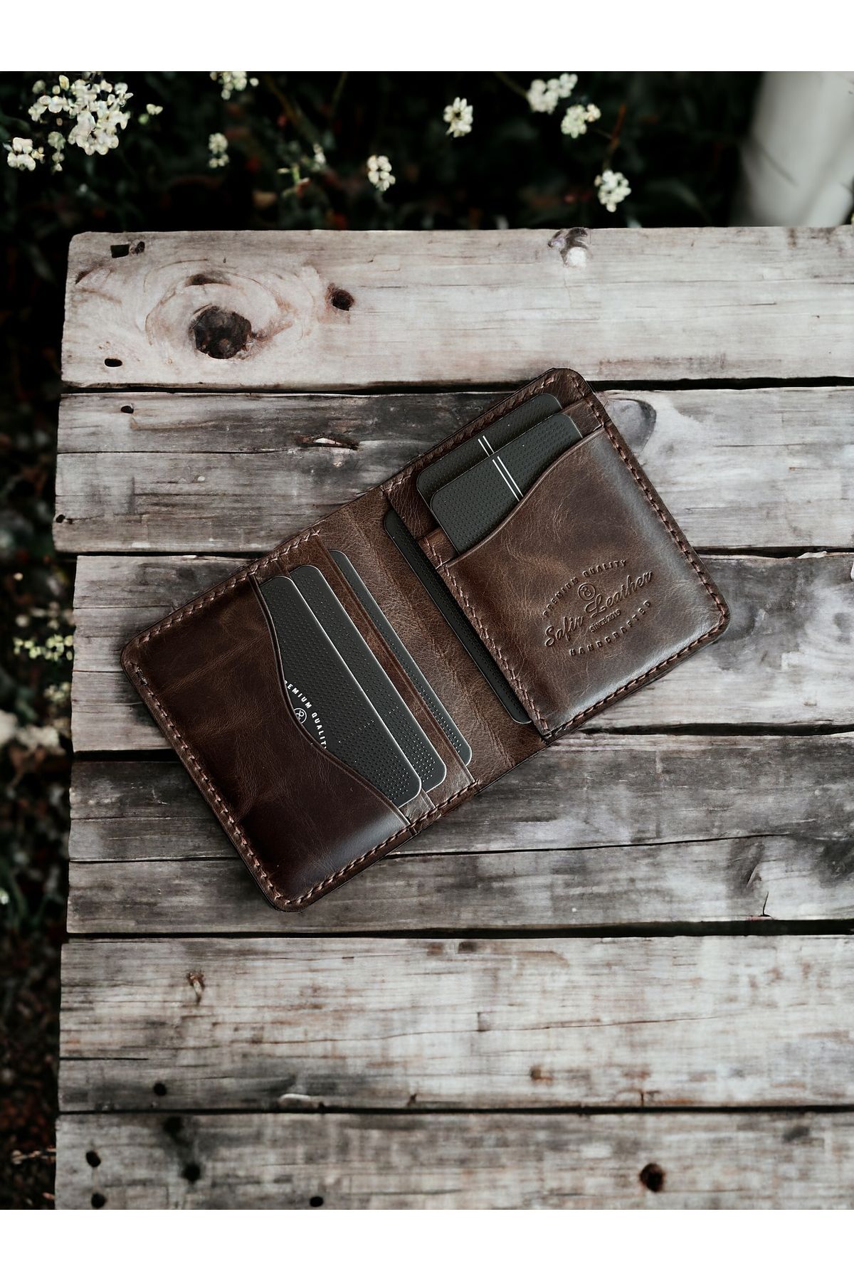 کیف پول مردانه قهوه ای DeriBoss | 1001 اورجینال - تصویر 7