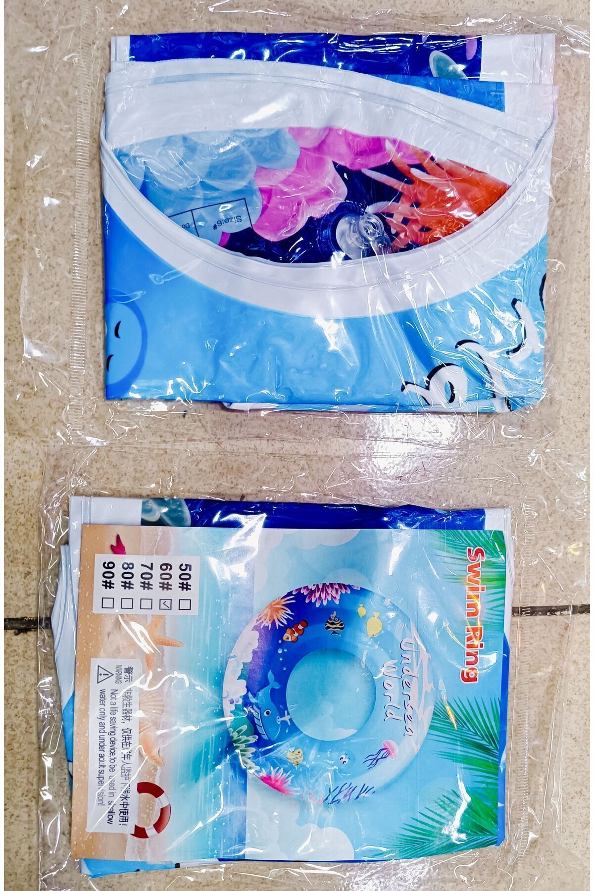 60 cm mavi çocuk deniz ve havuz simidi kaliteli ithal ürün +4 yaş itibaren. 4