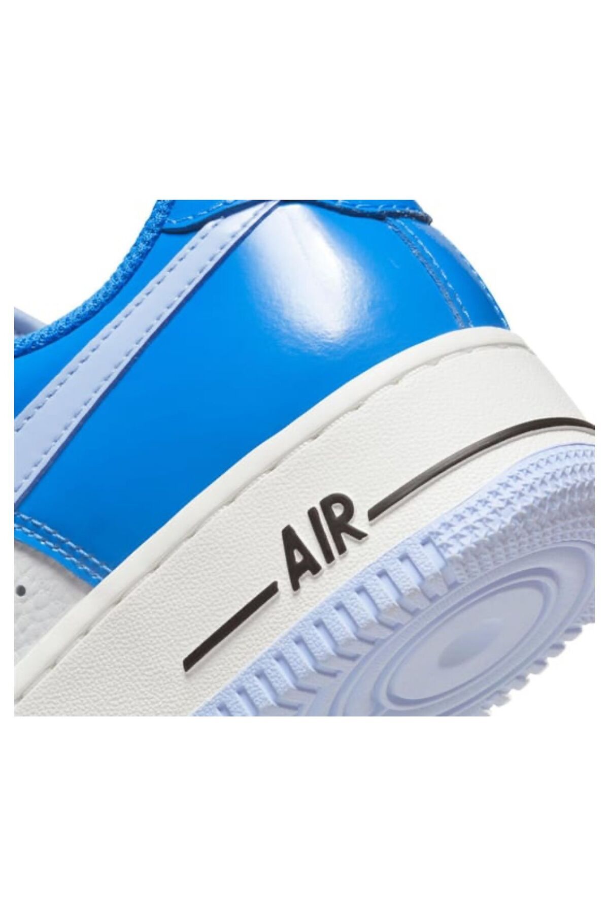 اسنیکر آبی زنانه نیروی هوایی 1 '07 '' برجسته های چرم ثبت اختراع براق کفش ورزشی Nike