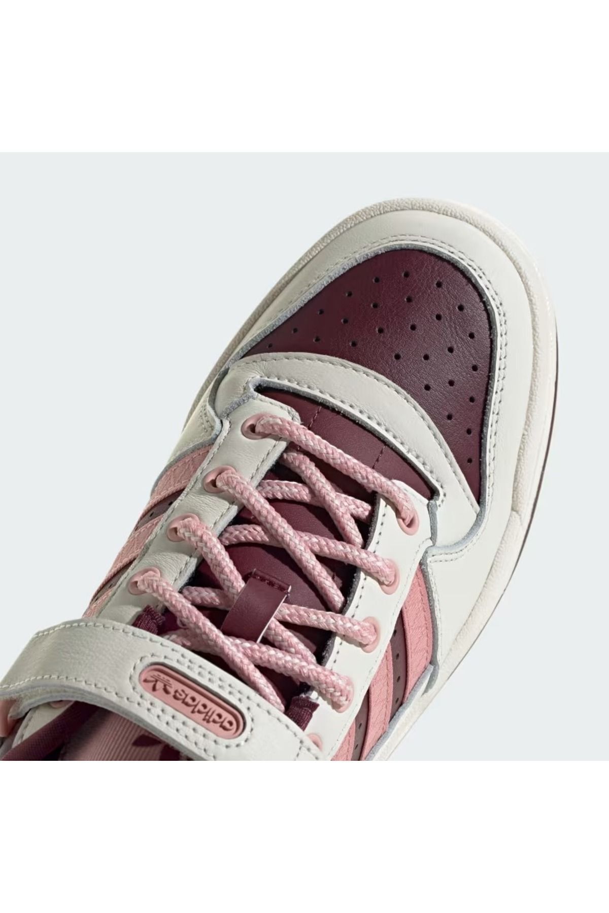 اسنیکر قرمز زنانه FOROM LOW W کفش های اسپرت چرمی Burgundy IF3925 adidas