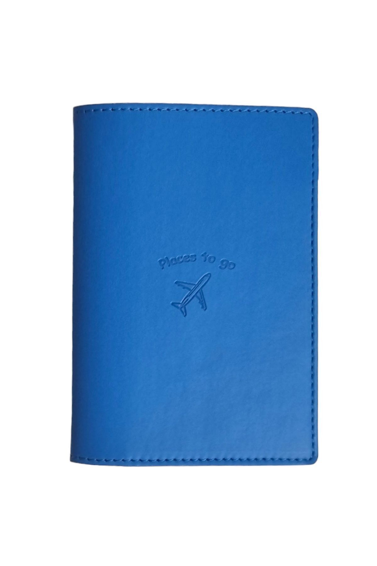 Mira Apple Leather (SUSTAINABLE MATERIAL)passport Case Passport Holder Wallet Blue