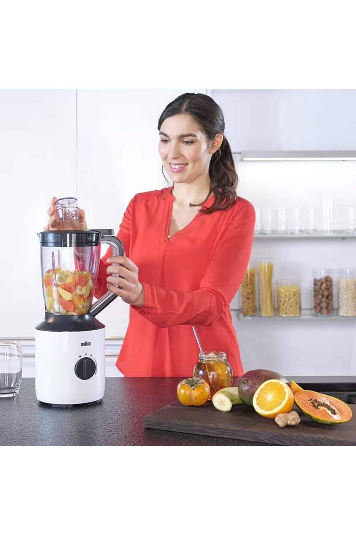 Braun-Powerblend Jug Blender 800W, 1.5L, TriAction, Silent blending, chopper & grinder - JB 3123 5