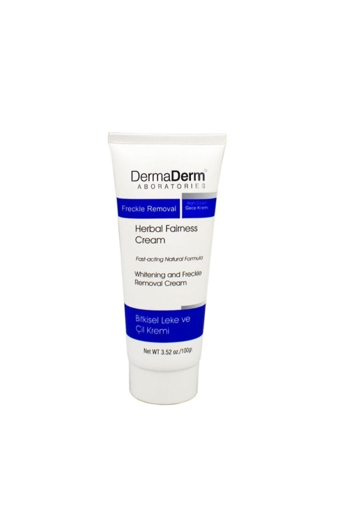 کرم شب سفید کننده پوست طبیعی 100 گرم DermaDerm