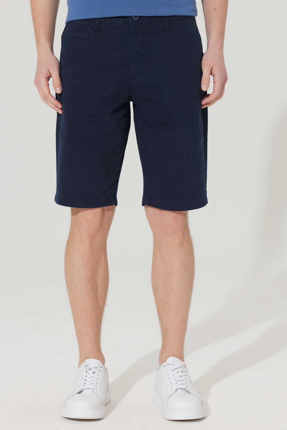 شورت و شلوارک مردانه آبی سرمه ای آلتین ییلدیز | 4A0223200006 اورجینال - تصویر 2