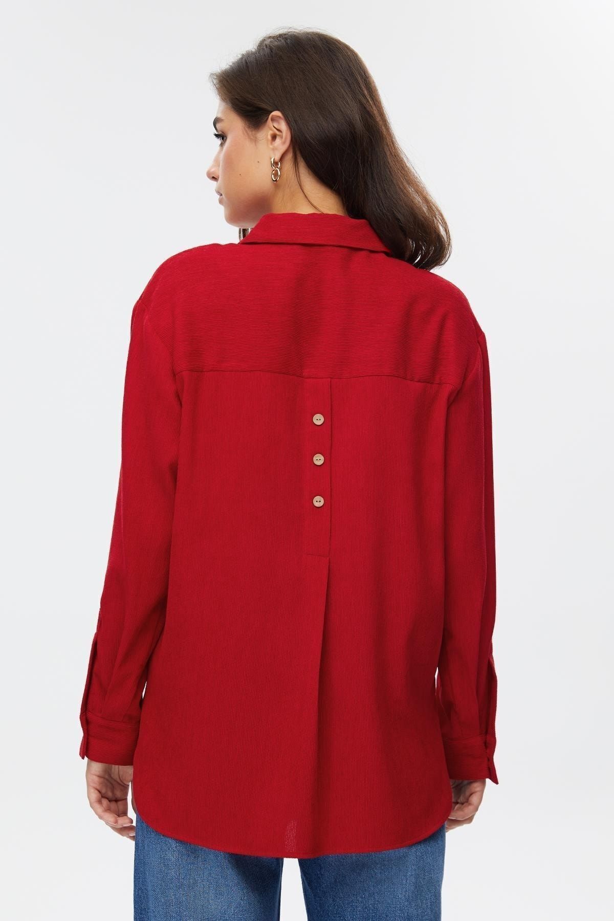 STELLA PULVIS  Düğme Detaylı Kadın Gömlek - Görsel 5