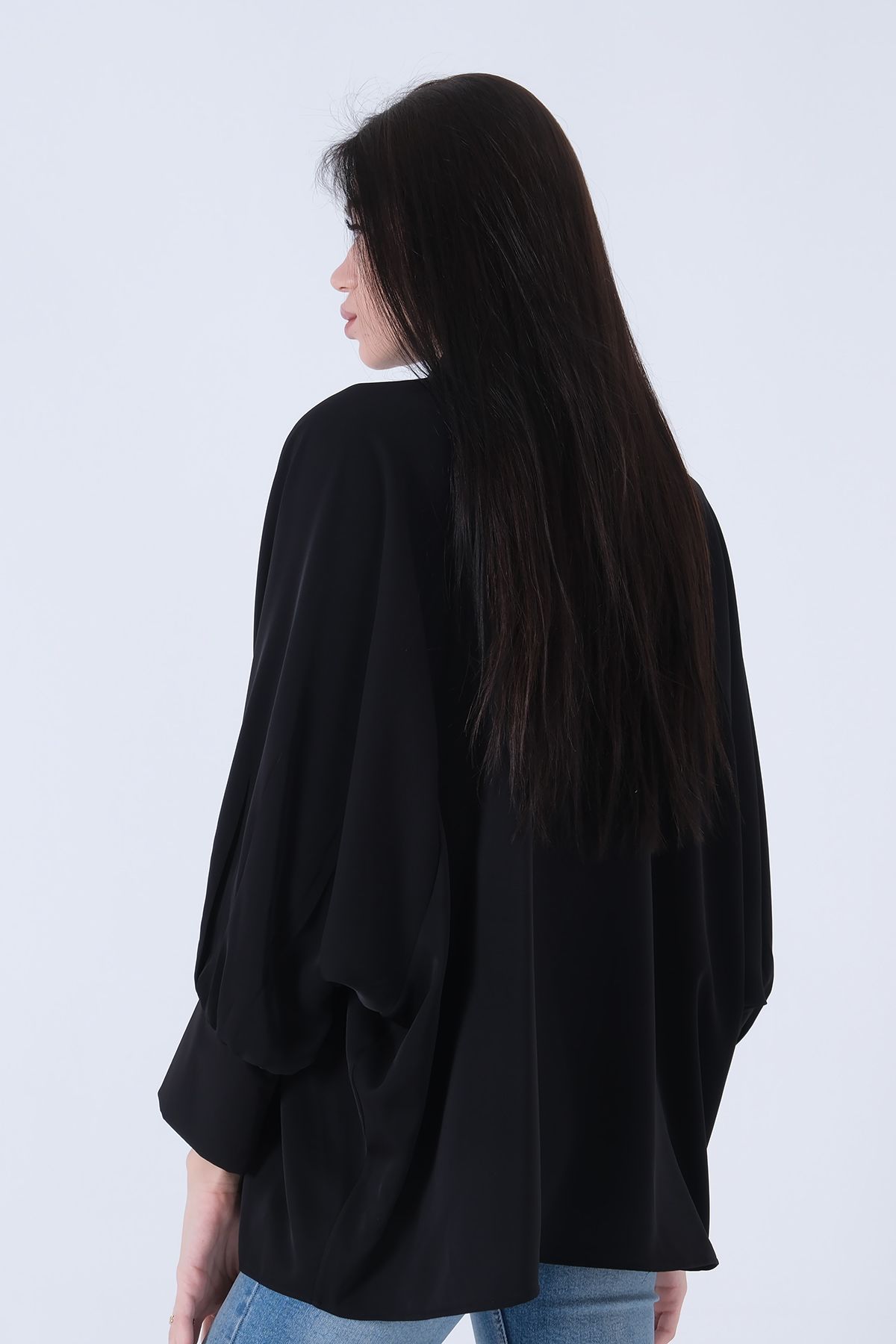 Feminist-Judge Collar Oversize Shirt Black3972822 4