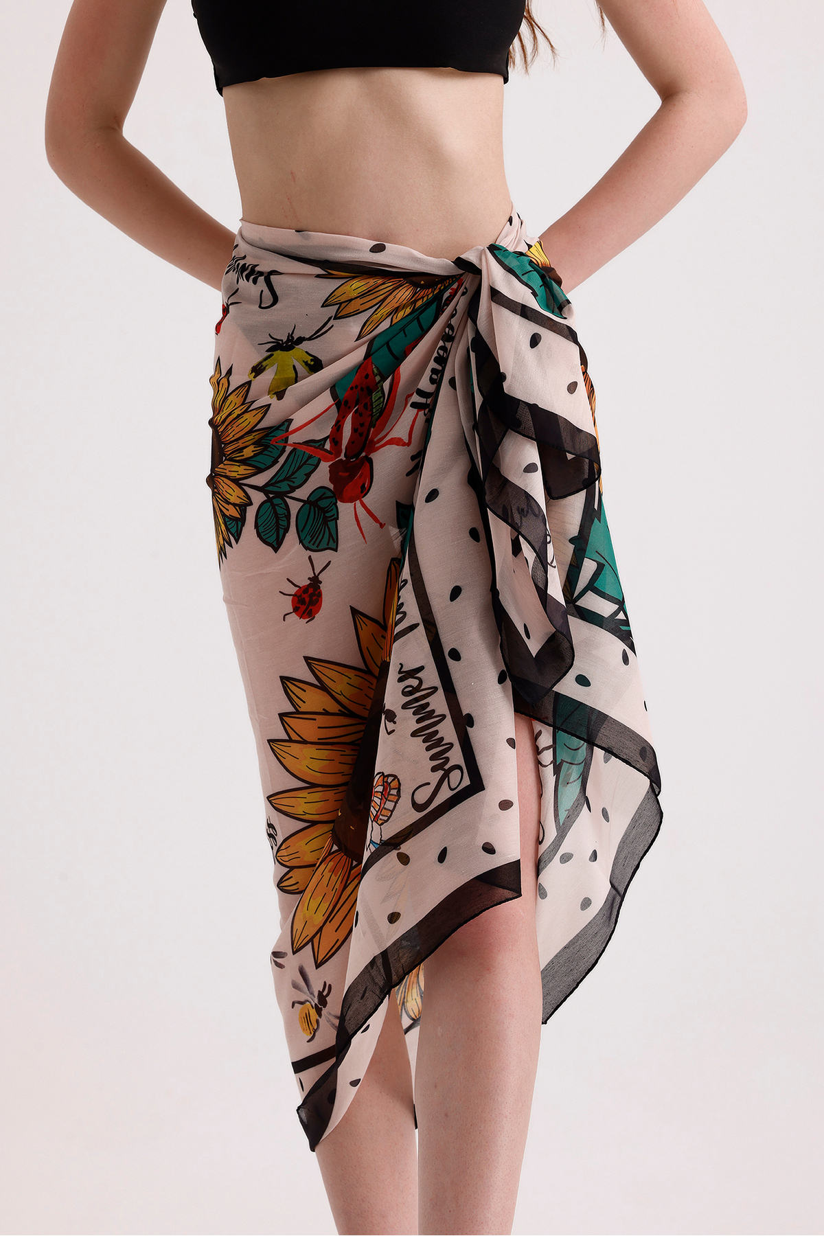 GÜNEBAKAN PATTERNED PAREO