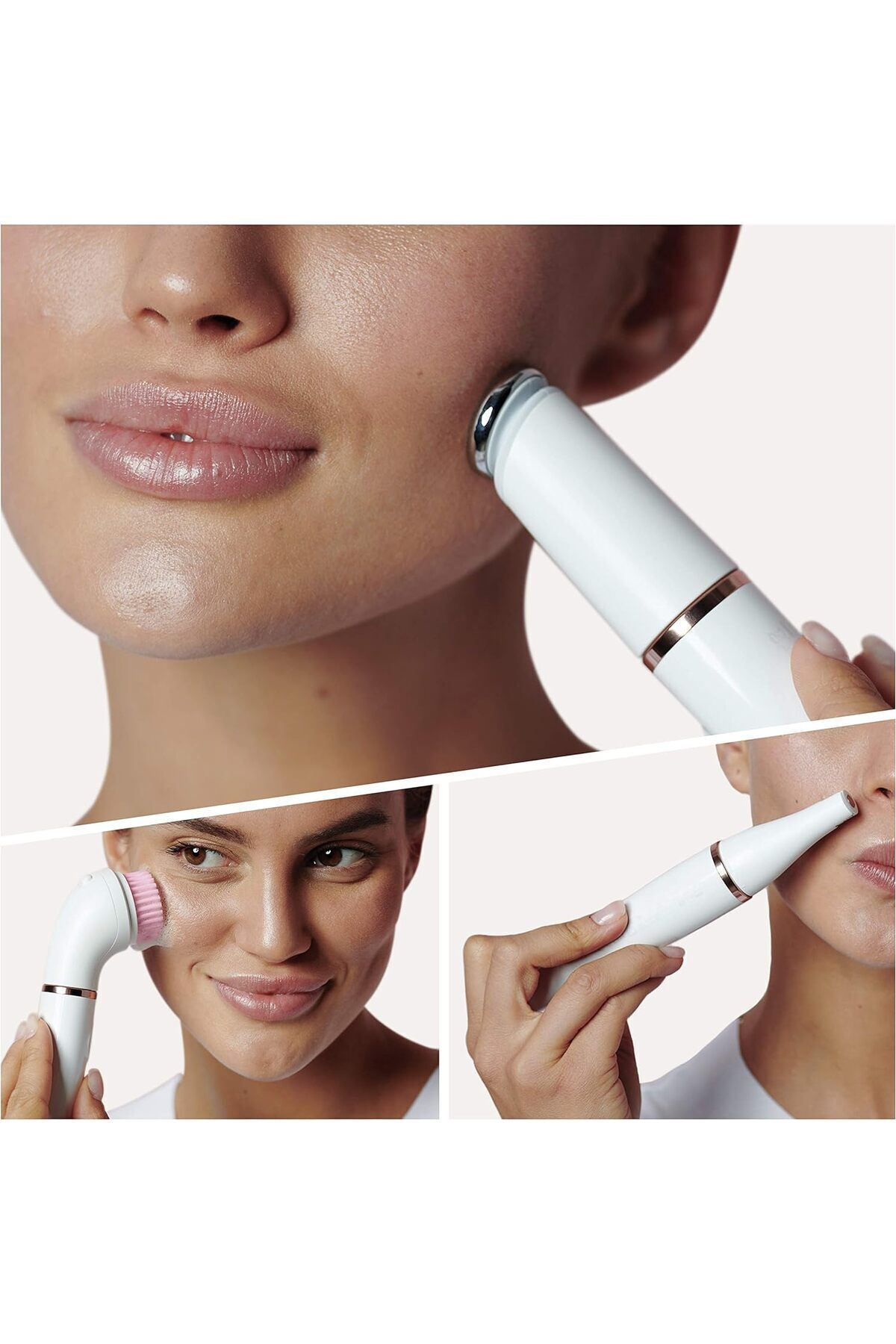 Braun-Face Spa 3 في 1 - كشف ذكي للرأس، مؤقت معالجة لمدة 20 ثانية، 10 فتحات صغيرة - Face Pro 921 3