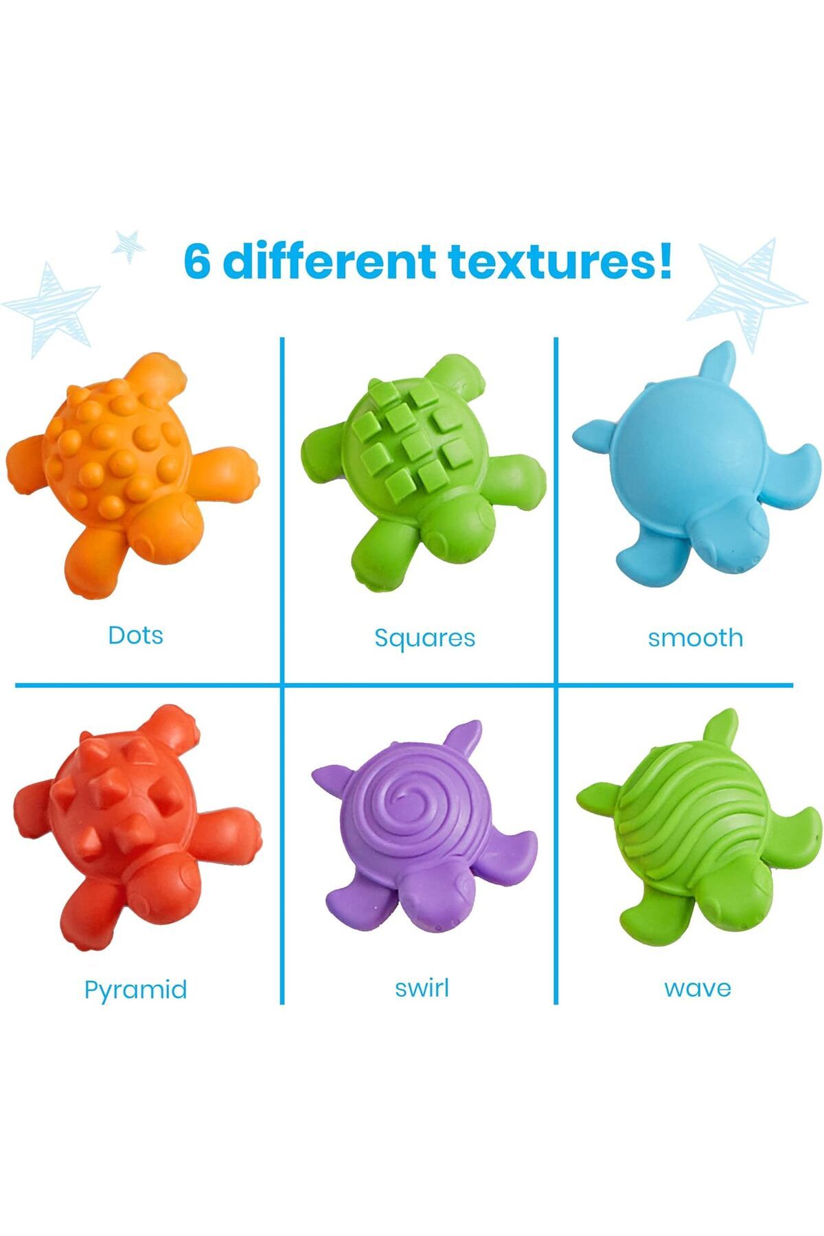Learning Resources-مجموعة أنشطة الرياضيات LR-TACTILE TURTLES 6