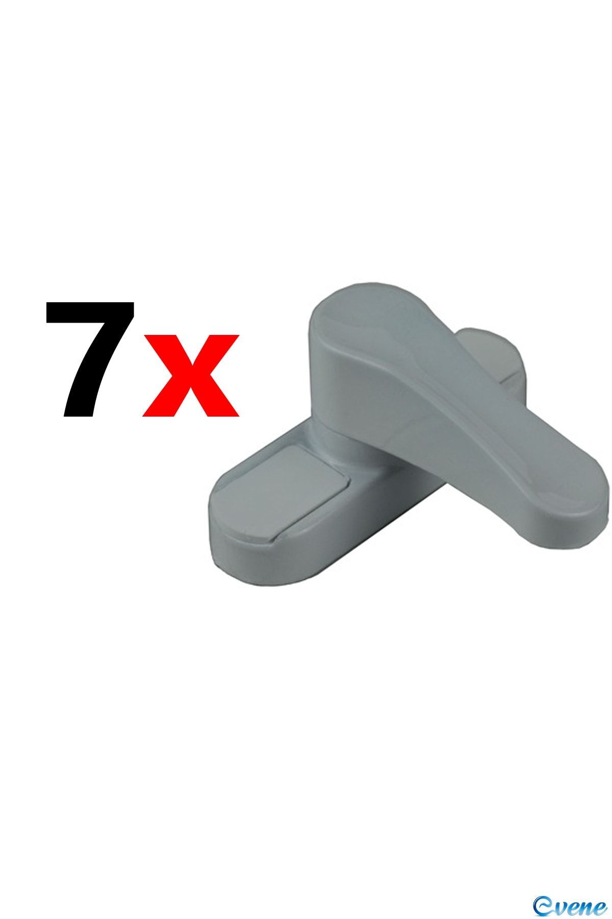 Evene-Gray Window Safety Lock 7 Pieces Children's Burglar Lock Pull-Out Metal Lock 1