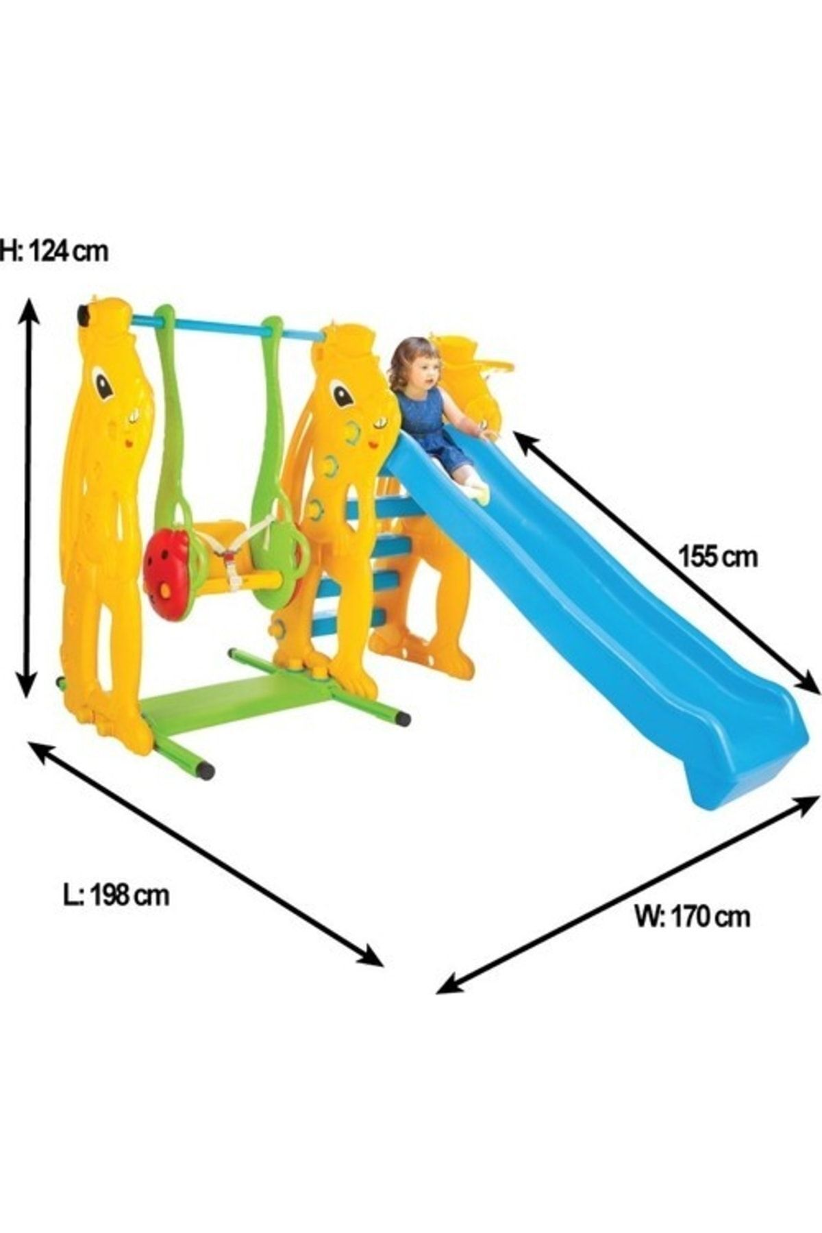 PİLSAN Sincap Kaydırak Ve Salıncak Seti fotoğrafı 2 (önizleme)