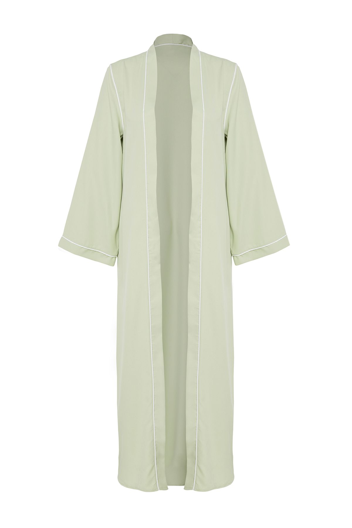Trendyol Modest-Tkana czapka - Khaki z lamówką, szczegółowa Ferace i abaja TCTSS24KF00042 6