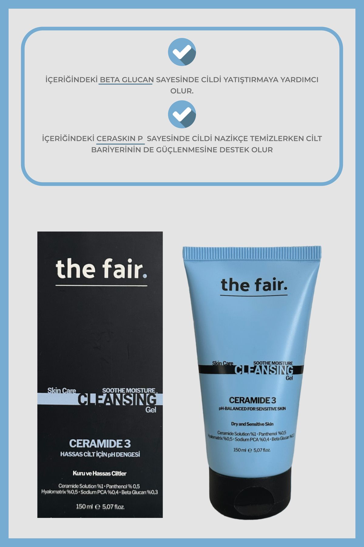 the fair.-The Fair - 150ml Sensitive and Dry Skin Cleansing Gel, 100ml Pore Cleansing Kaolin Clay Maker 8
