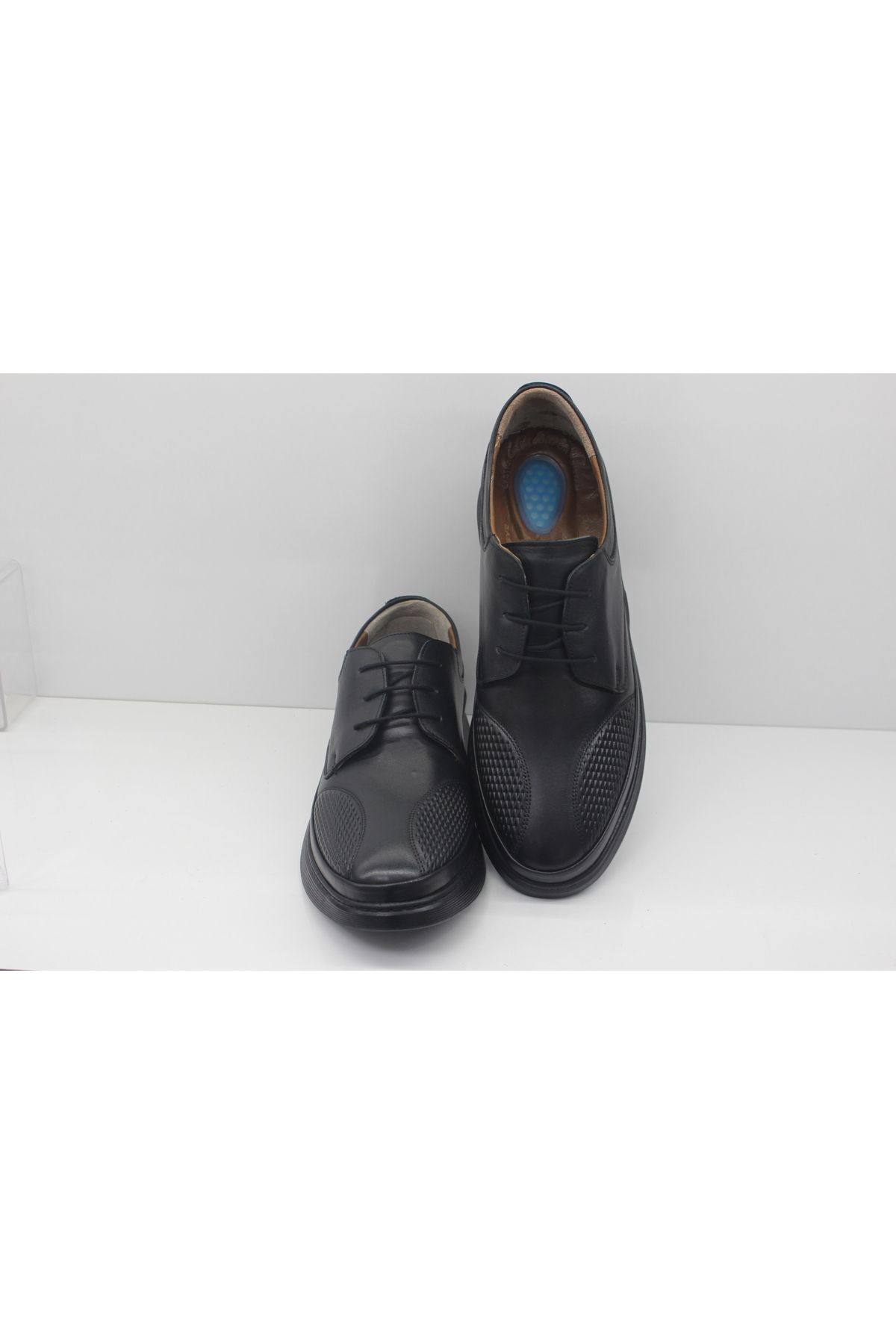 Tardelli-4393-5 Black Leather Orthopedic Men's Shoes 3