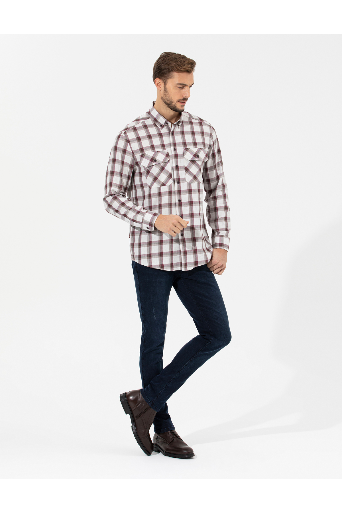 پیراهن مردانه پیر کاردین | 50261755-vr014 Pierre Cardin - Image 4