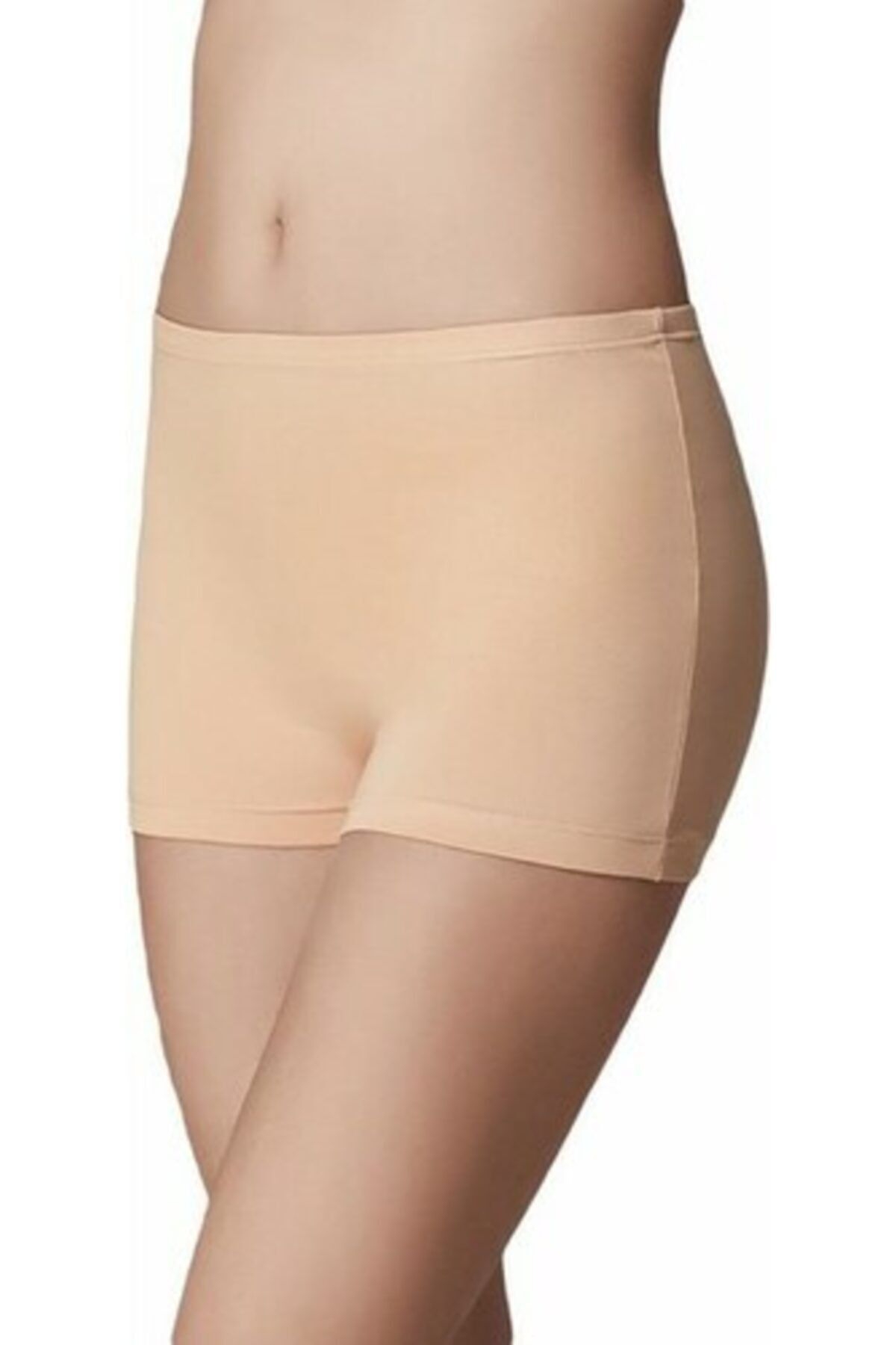 Q-EN Kadın Ten Rengi Bambu Tekli Boxer