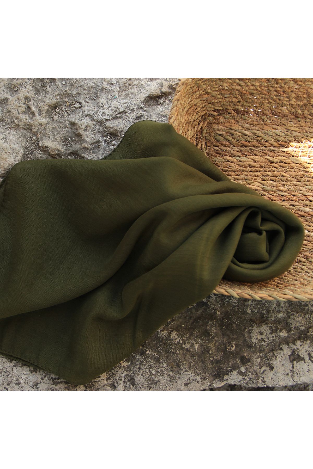 VEGA MODA-Plain India Colored Cheesecloth - Embroidery Writing, Stitching Detail 2