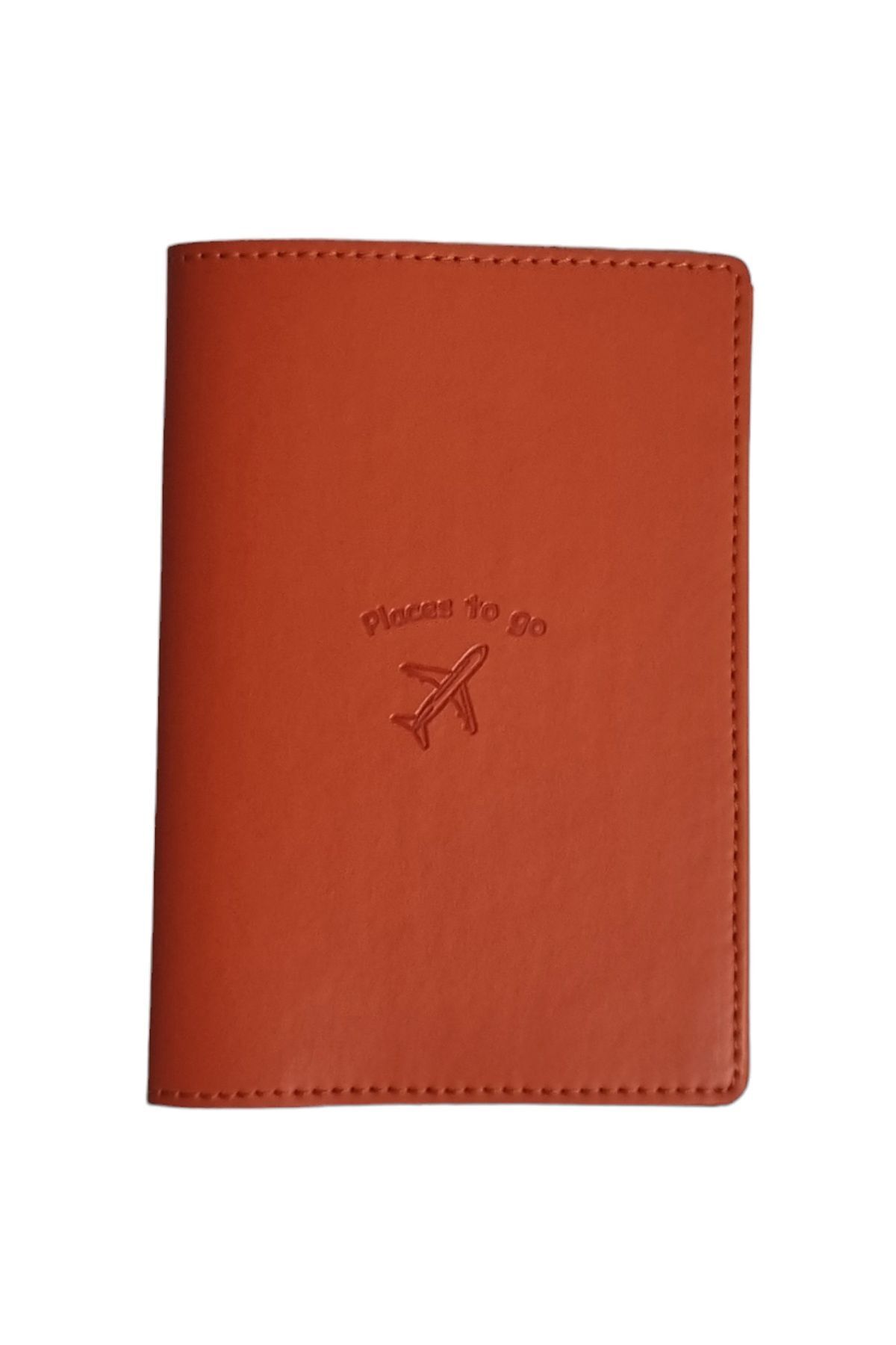 Mira Apple Leather (SUSTAINABLE MATERIAL)passport Case Passport Holder Wallet Orange
