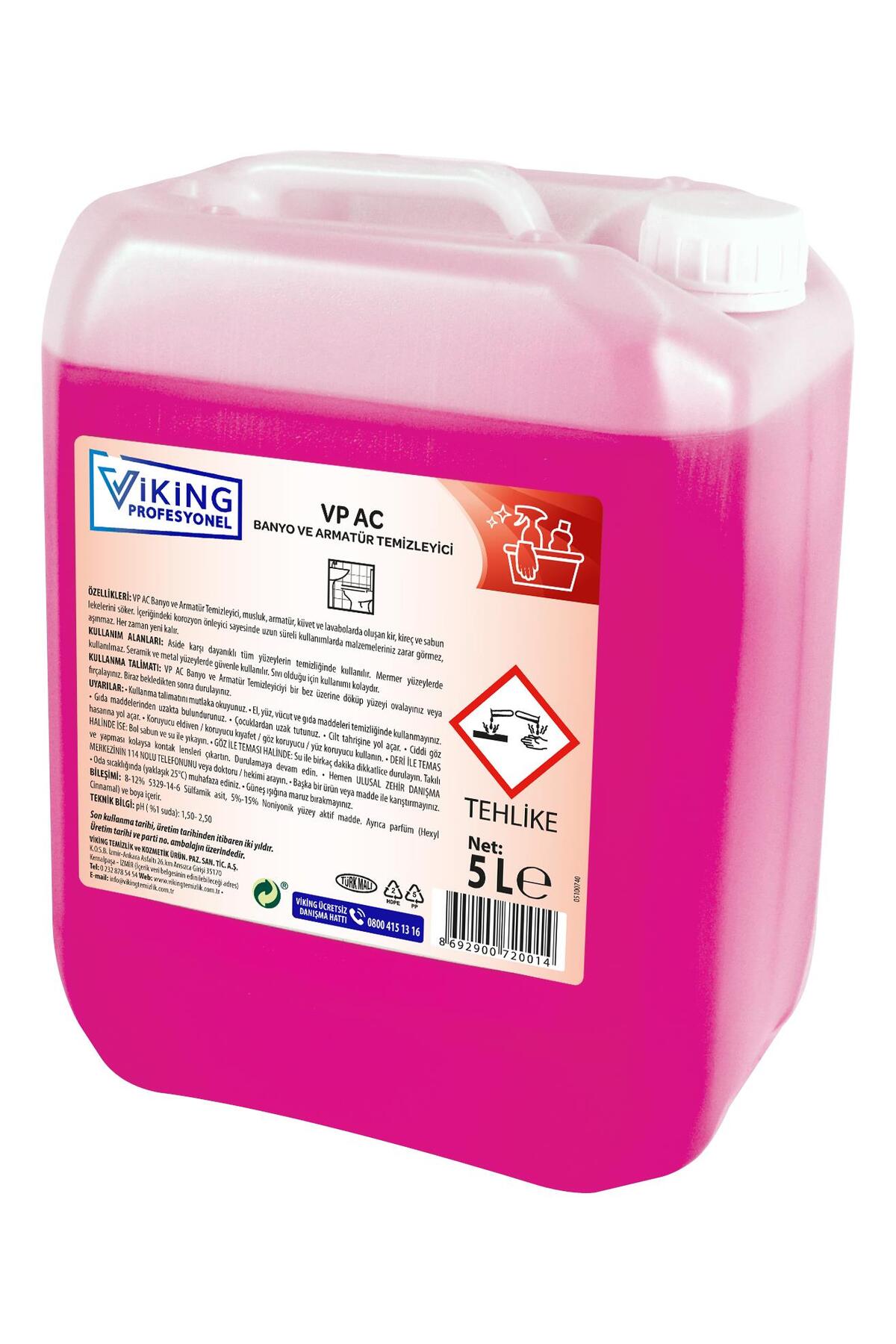 Viking Vp Ac Banyo Ve Armatür Temizleyici 5 L 1 Adet