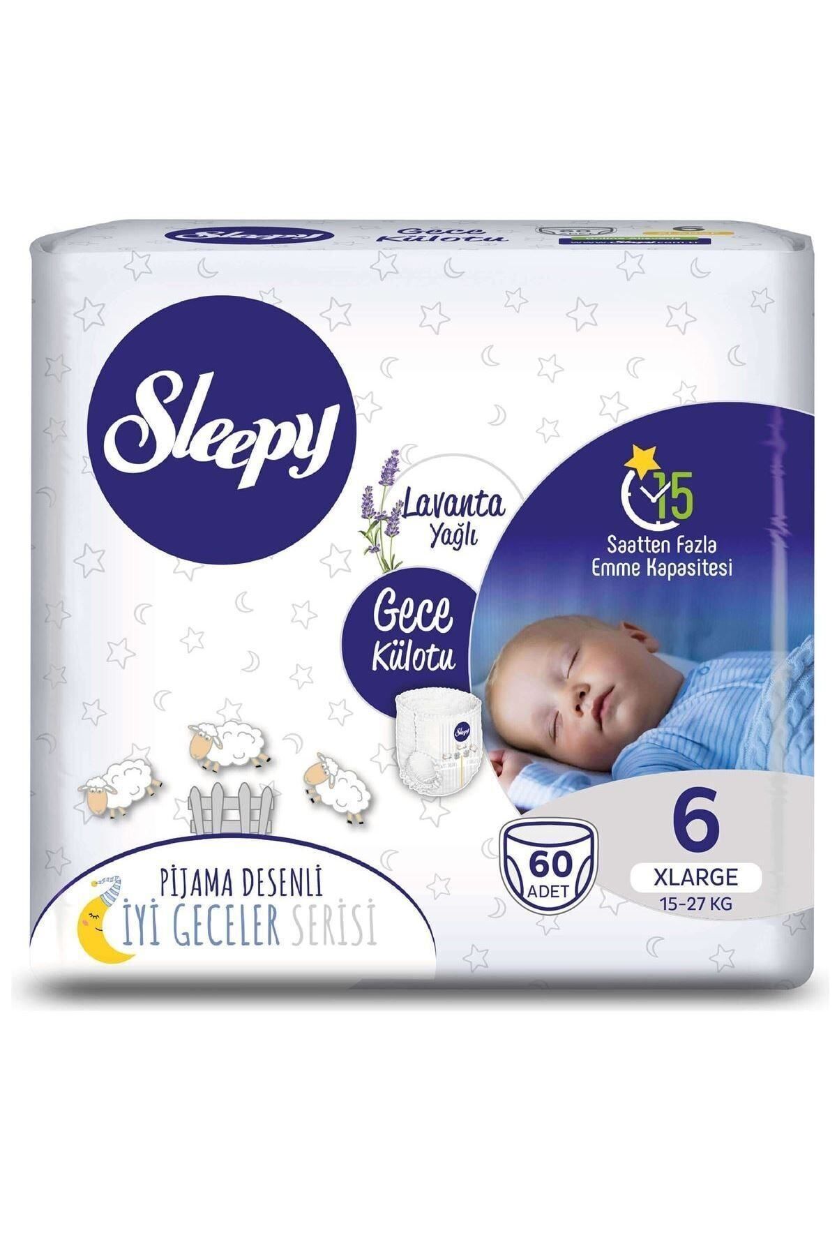 Sleepy Lavanta Yağlı Gece Külotu 6 Numara Xlarge 60 Adet fotoğrafı 2 (önizleme)