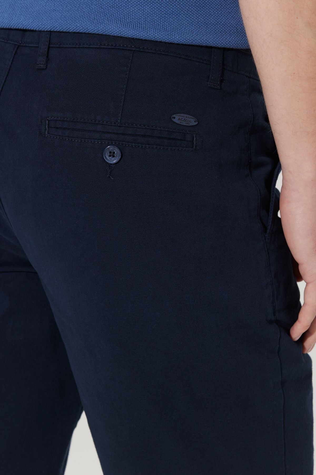 شورت و شلوارک مردانه آبی سرمه ای آلتین ییلدیز | 4A0223200006 اورجینال - تصویر 7