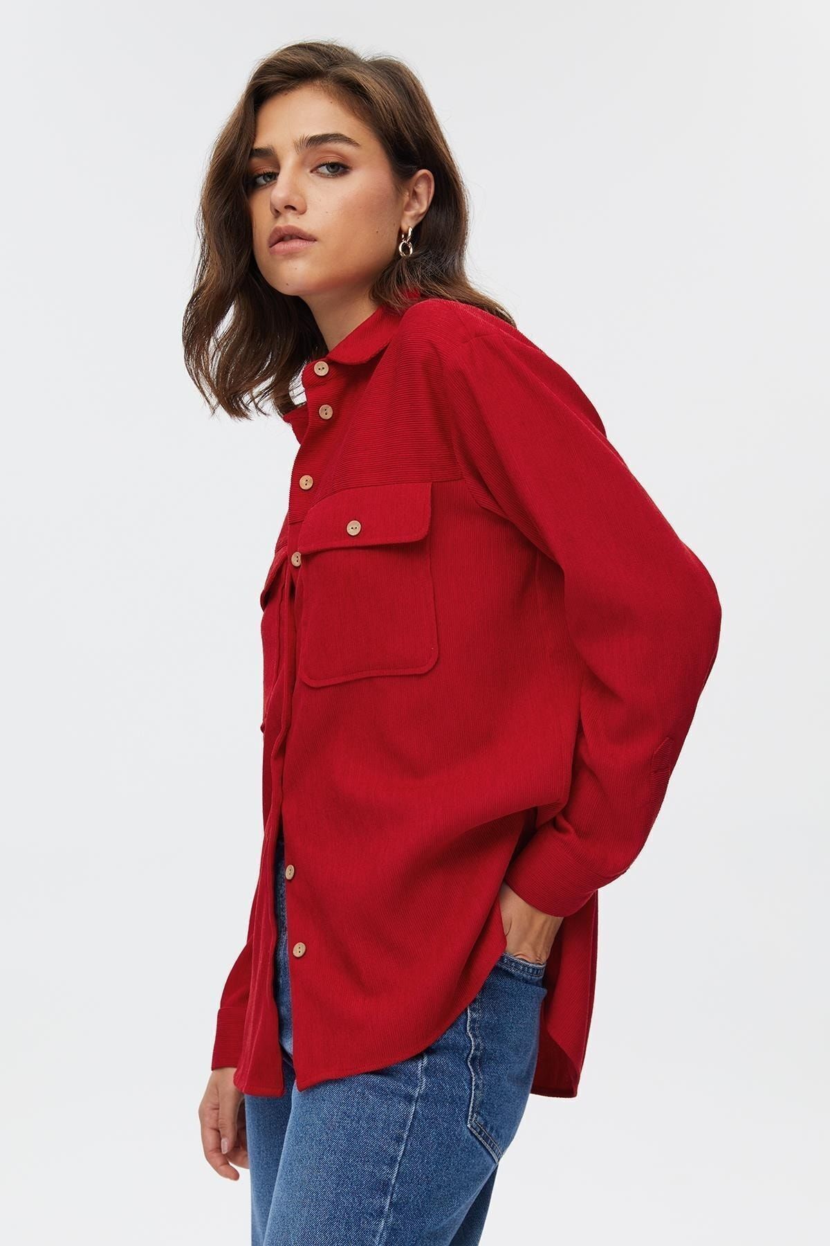 STELLA PULVIS  Düğme Detaylı Kadın Gömlek - Görsel 4