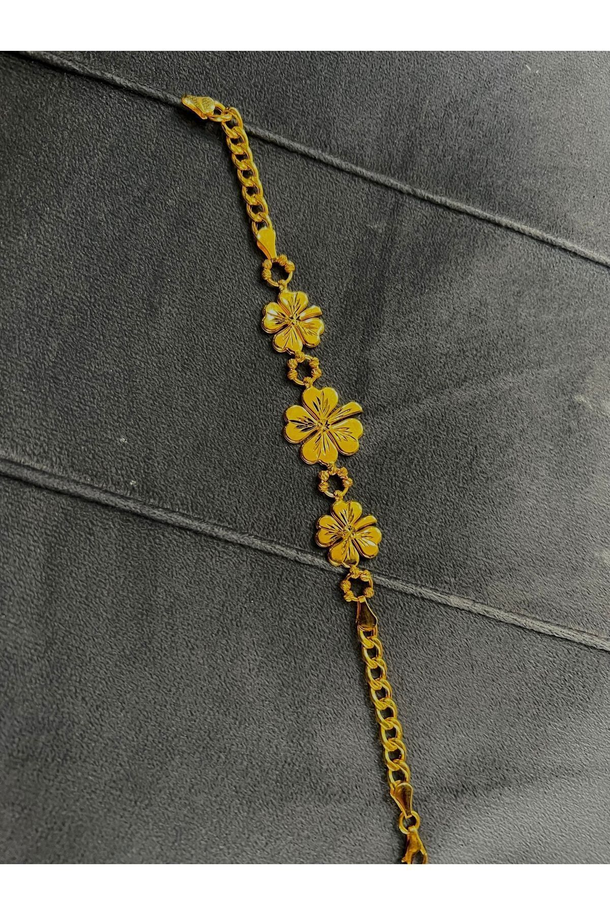 9.50 gr (gram ) Gurmet Yonca Bileklik 22 Ayar Altın