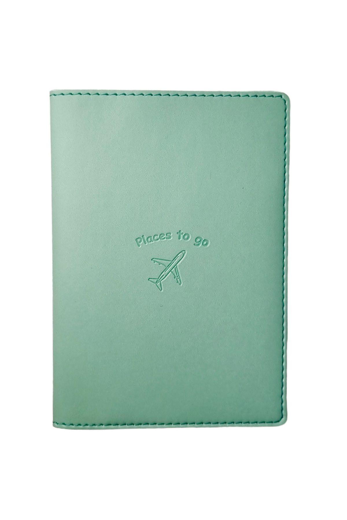 Acar Mira Thermo Leather Passport Case Passport Holder Travel Wallet Mint Green