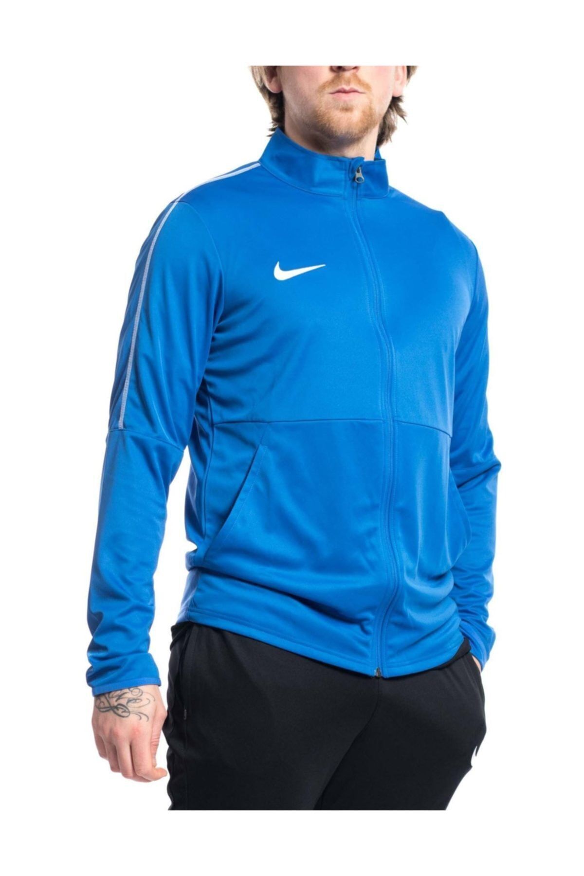 سویشرت نایکی مردانه پلی استر آبی اسپرت راسته Regular/رگولار    Regular/رگولار اسپرت | Nike AA2059-463 - تصویر 2