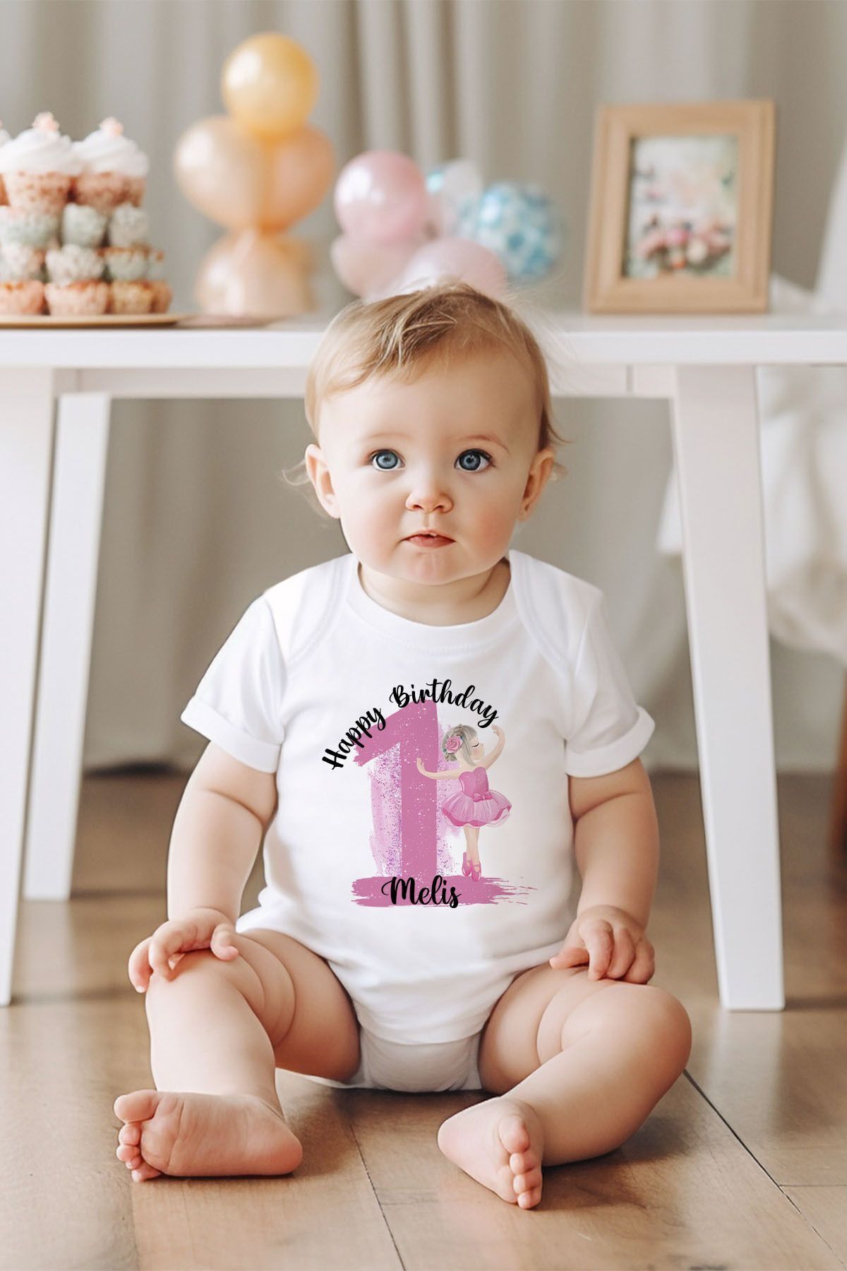 1 Year Birthday Baby Bodysuit
