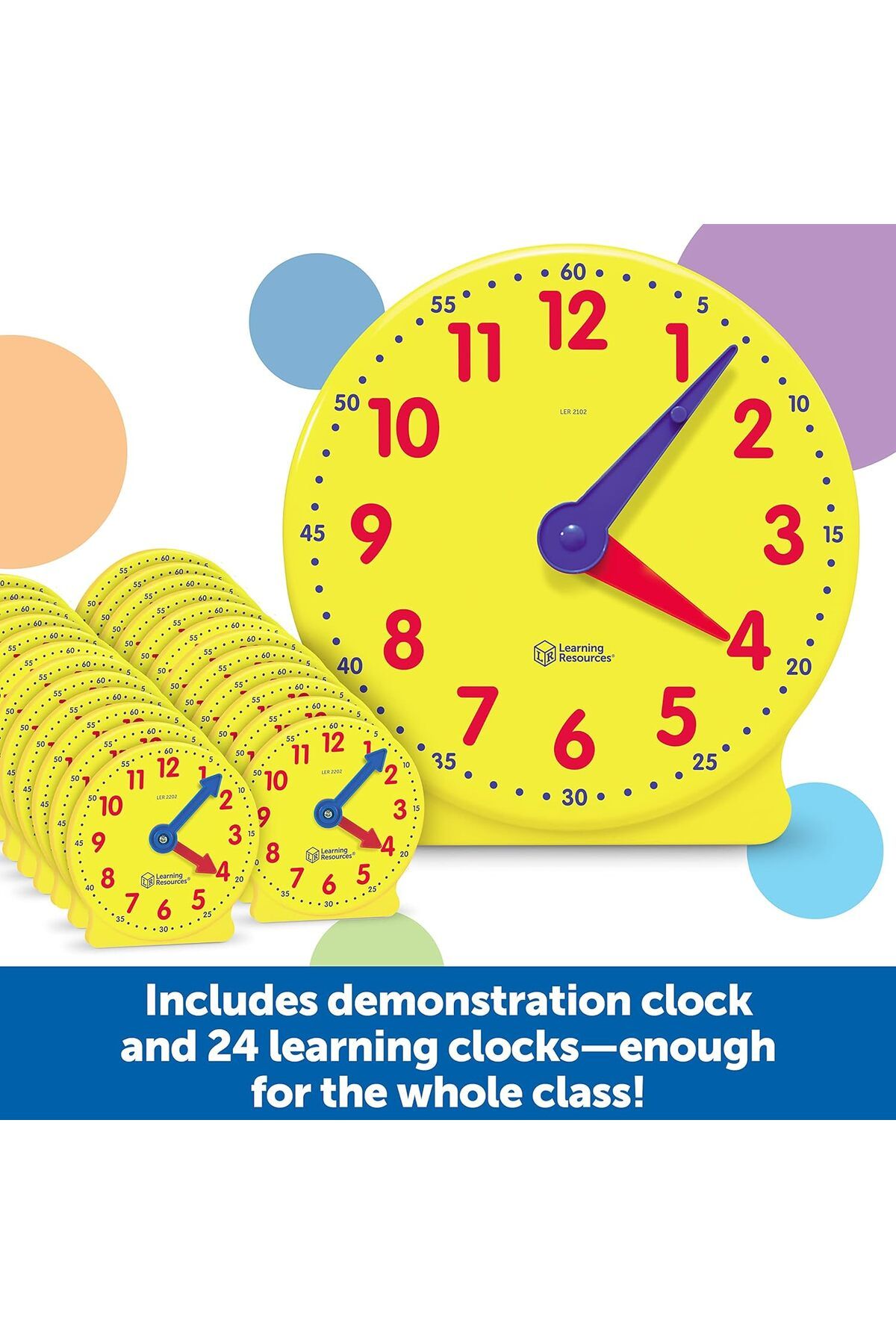 Learning Resources-LR-CLASSROOM CLOCK KIT 4