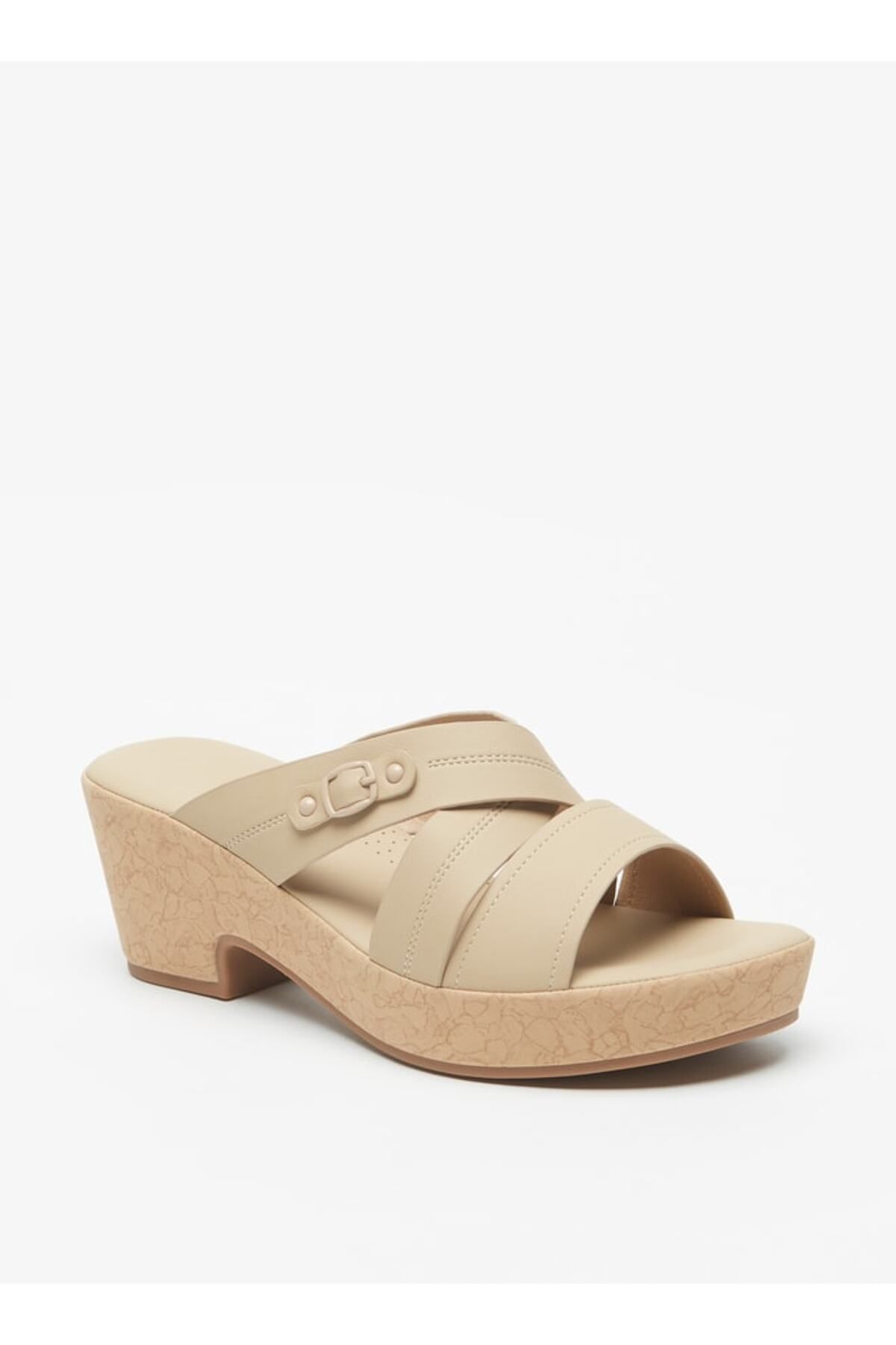 Le Confort Cross Strap Slip On Sandals with Platform Heels Trendyol