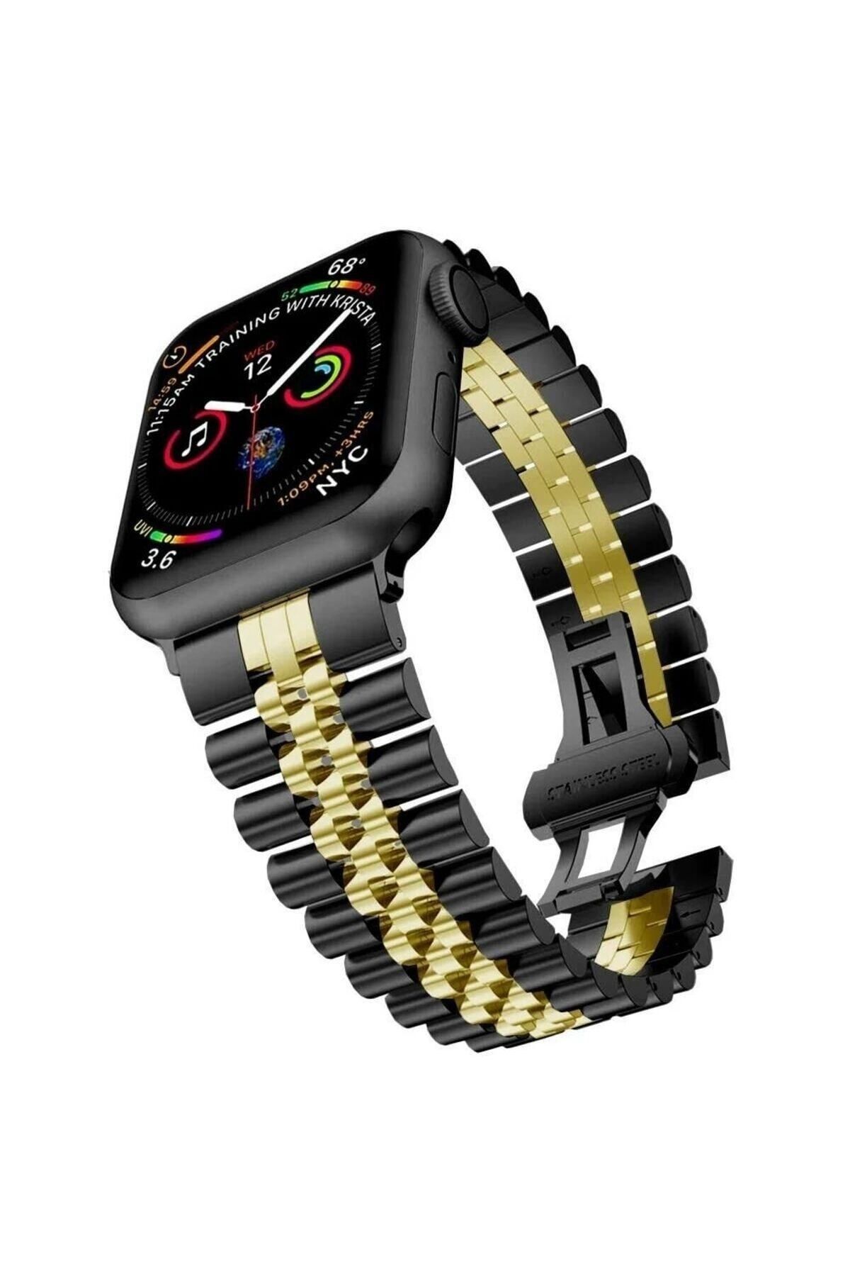 Alstrap Apple Watch Seri 2 3 4 5 6 7 8 Se Ultra Uyumlu 42 44 45 49mm Paslanmaz Celik Rolex Tasar m Kordon Fiyat Yorumlar Trendyol