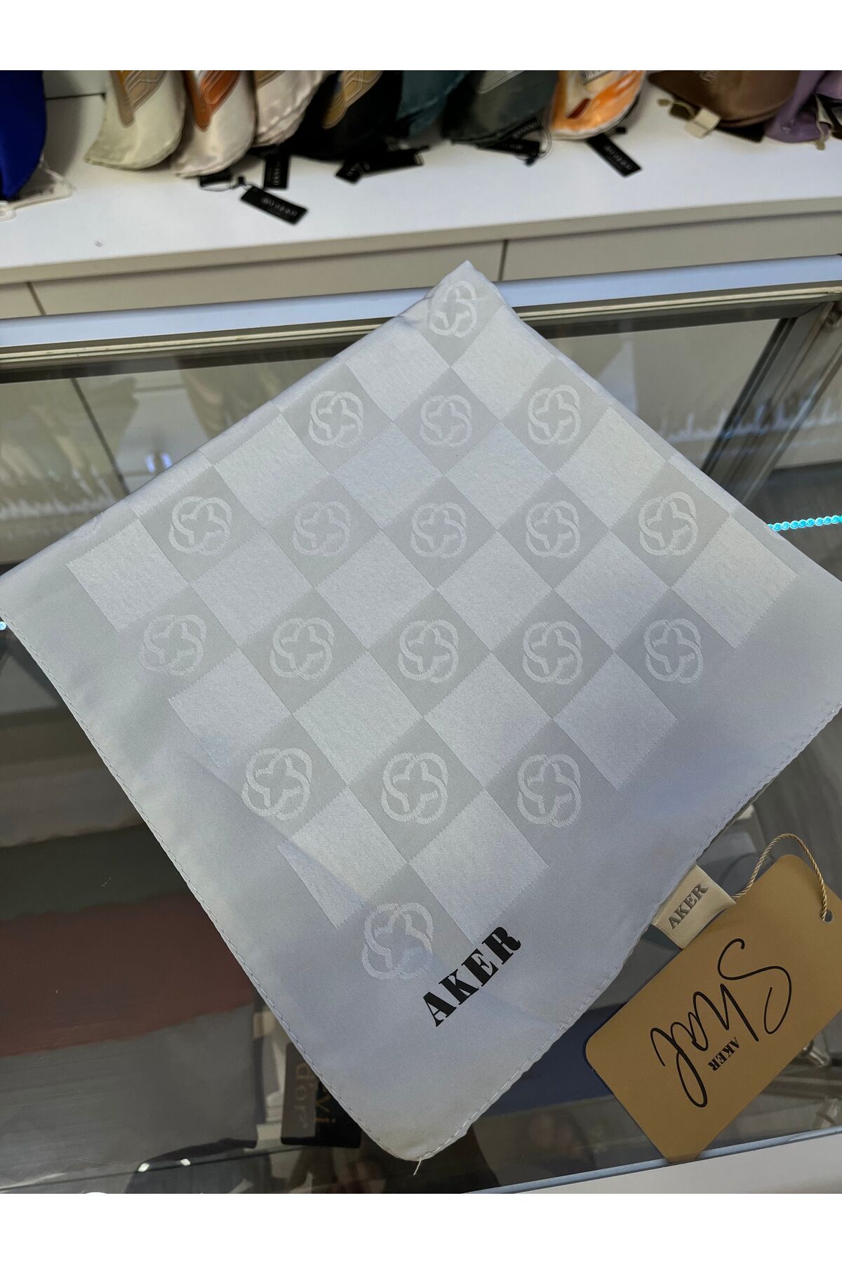 روسری خاکستری چکر اورجینال Aker