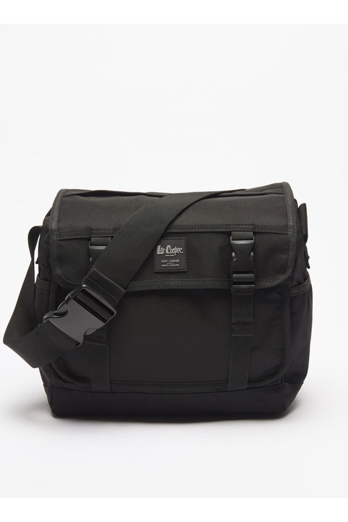 Lee Cooper Solid Convertible Crossbody Bag with Buckled Strap Trendyol
