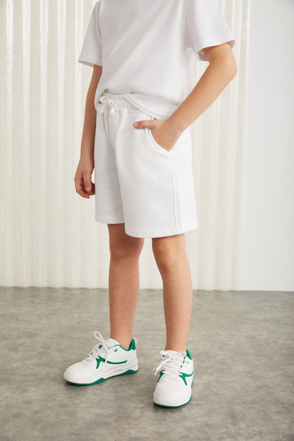 GRIMELANGE-FABRICE Kids - Weiße Shorts aus 100 % Baumwolle 3
