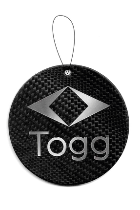 ODORLA 2 Adet Karbon Detay Üzerine Togg Logolu Dekoratif Oto Kokusu Ve Aksesuarı