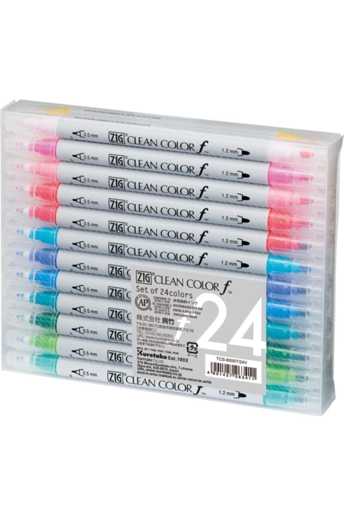 Zig-Clean Color F Double Tip Pen 24 Color Set 1