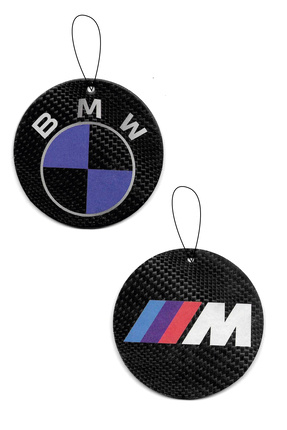 ODORLA 2 Adet Karbon Detay Üzerine Bmw ///m Logolu Dekoratif Oto Kokusu Ve Ak...