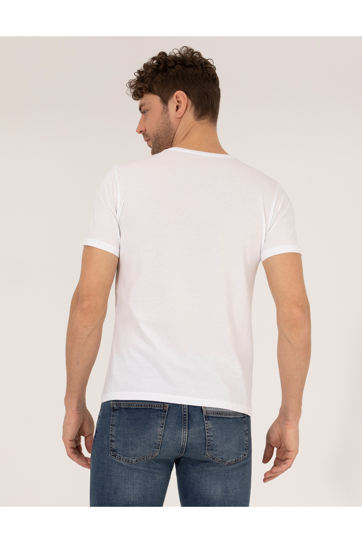 تی شرت مردانه پیر کاردین | 50262662-VR013 Pierre Cardin - Image 5