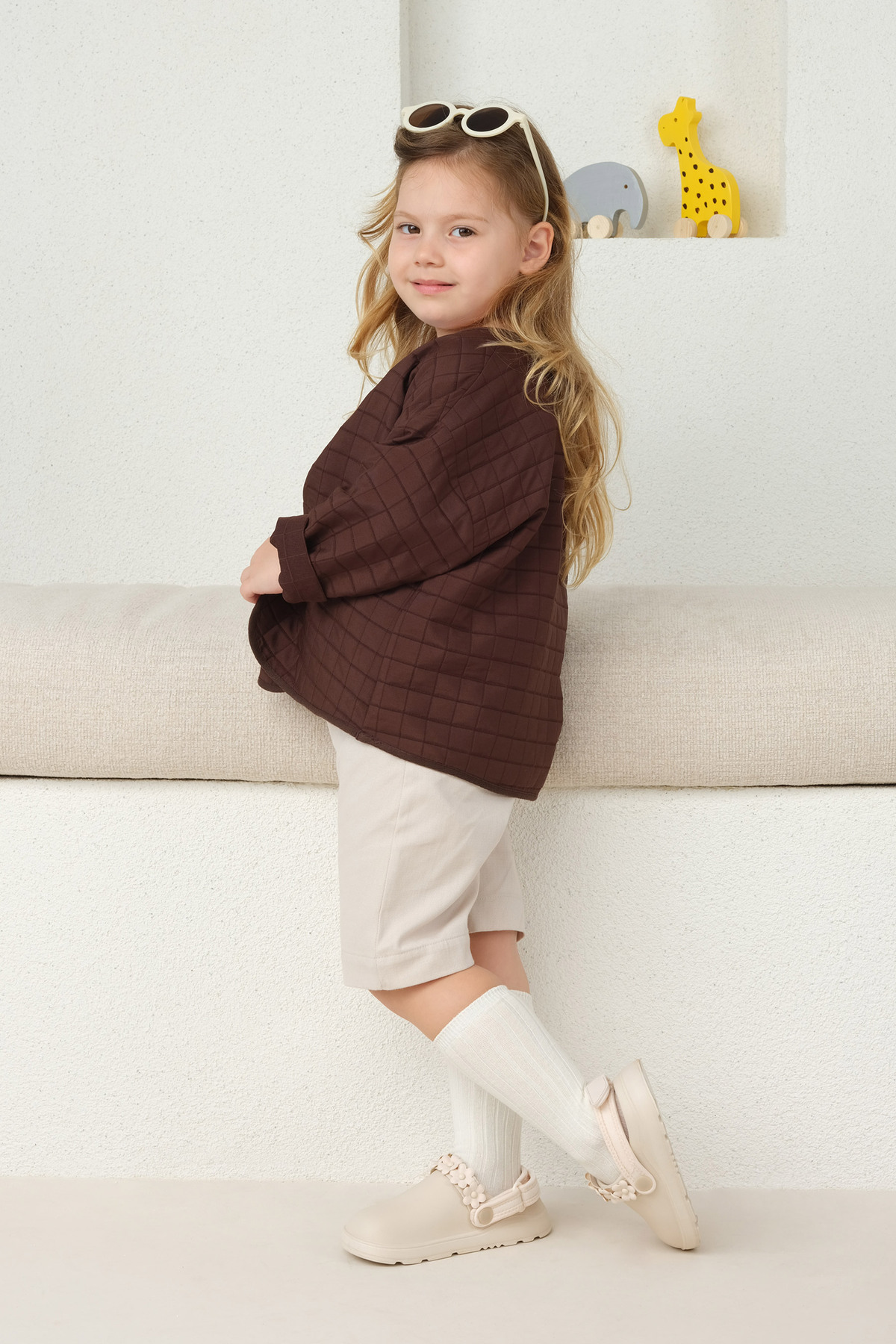 Mioma Kids Oversize Ceket Acı Kahve fotoğrafı 2 (önizleme)