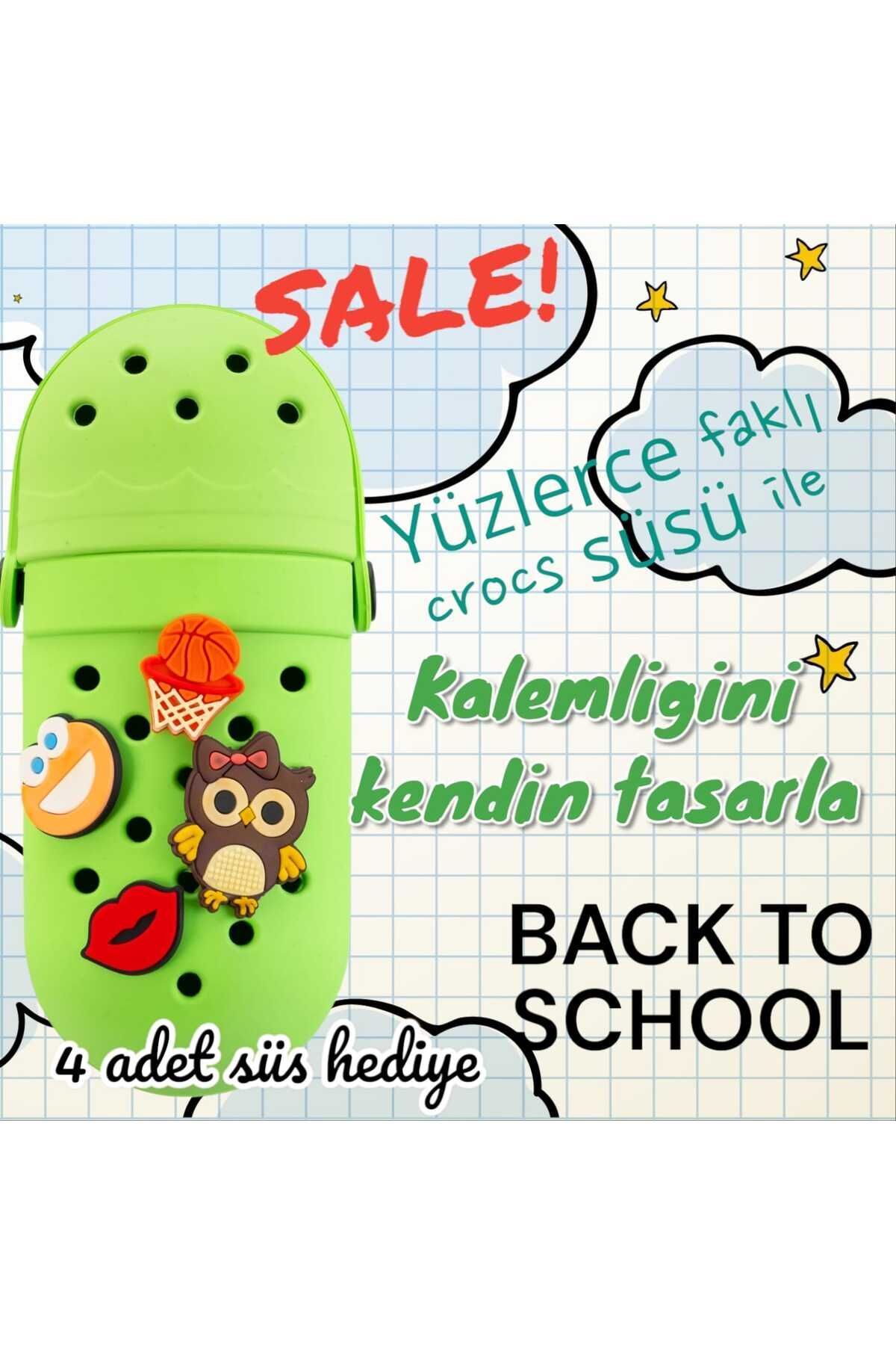 ZEHAZEM Silicone Pencil Case Crocs Fancy Pencil Holder