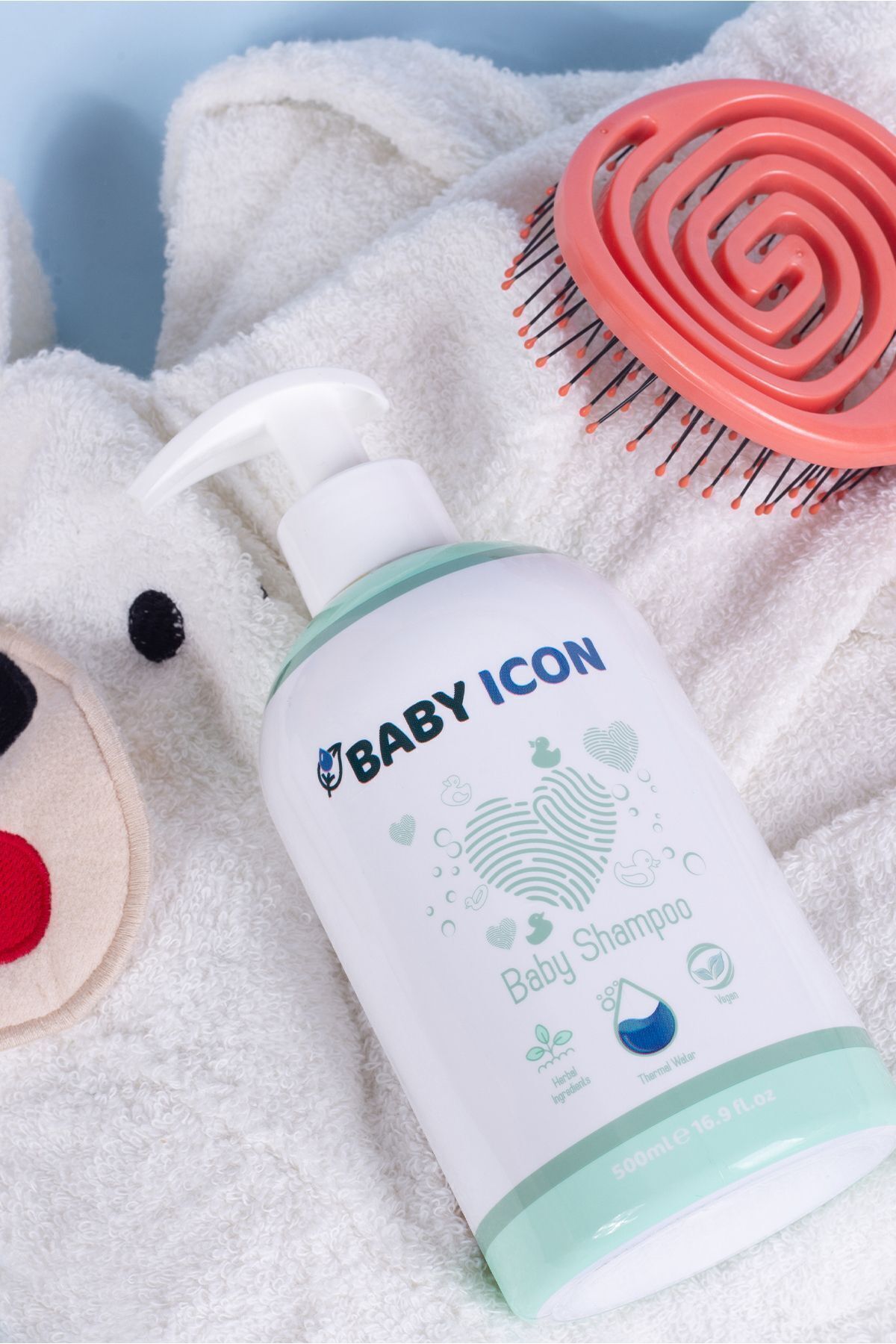 Baby İcon %100 Doğal Organik Vegan Bebek Şampuanı 500 ML Parfüm İçermez fotoğrafı 4 (önizleme)