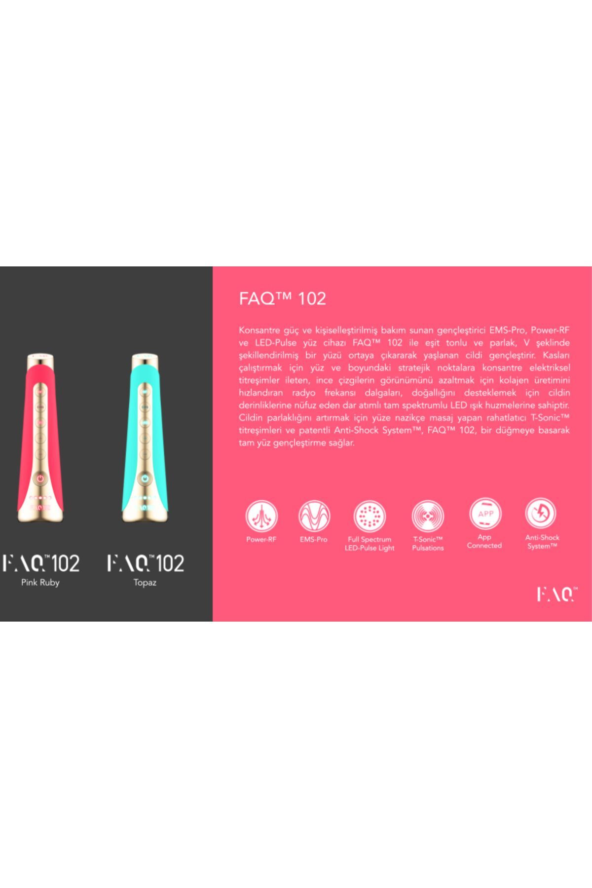 FAQ™ 102 Topaz Gelişmiş Klinik Yaşlanma Karşıtı Cihaz — سبز F0112 — تصویر 8 از 8