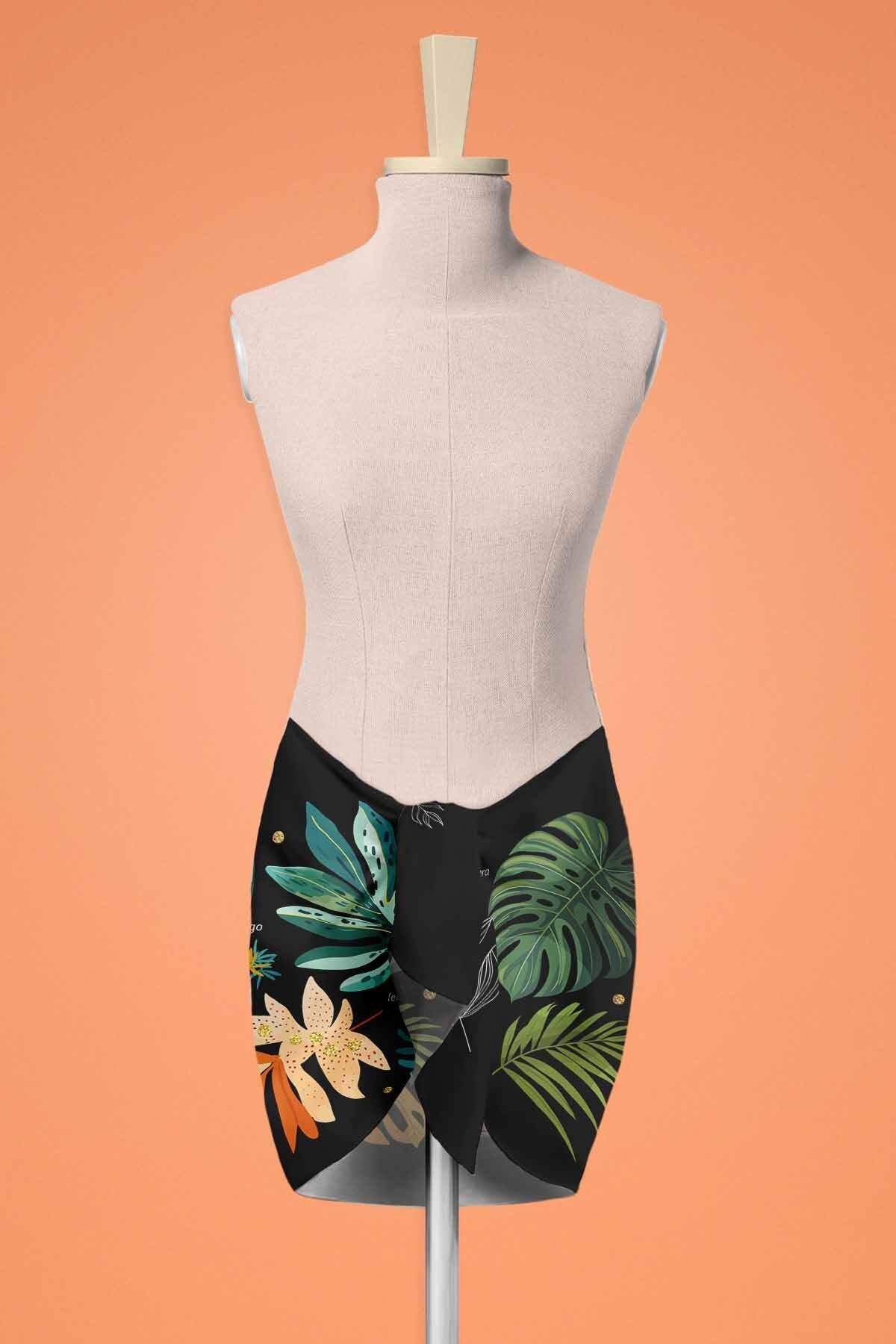 Pilloveland Flamingo 50*150 Cm - Rochie De Plajă Pareo Din Șifon Scurtă Și Lungă Femeie - Standard