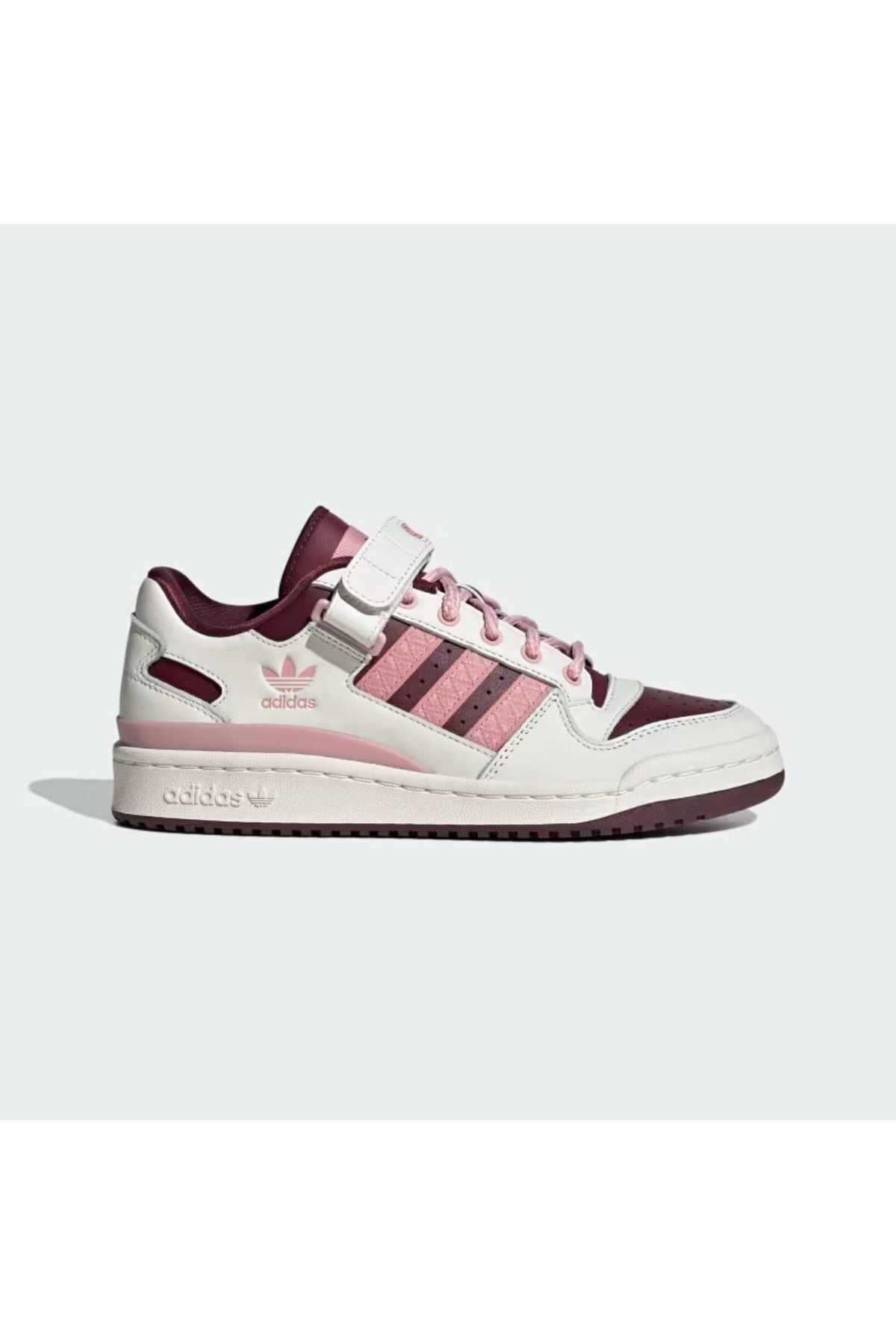 اسنیکر قرمز زنانه FOROM LOW W کفش های اسپرت چرمی Burgundy IF3925 adidas