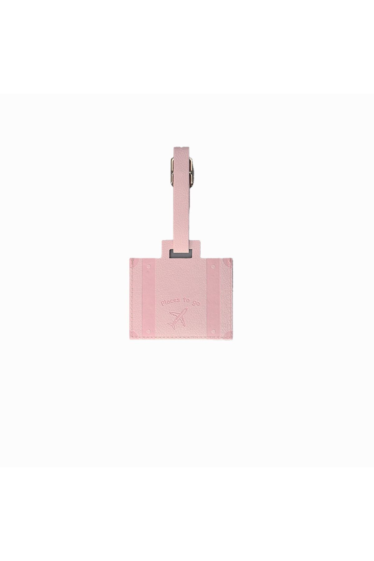 Acar Giza Vegan Leather Luggage Luggage Tag Pink